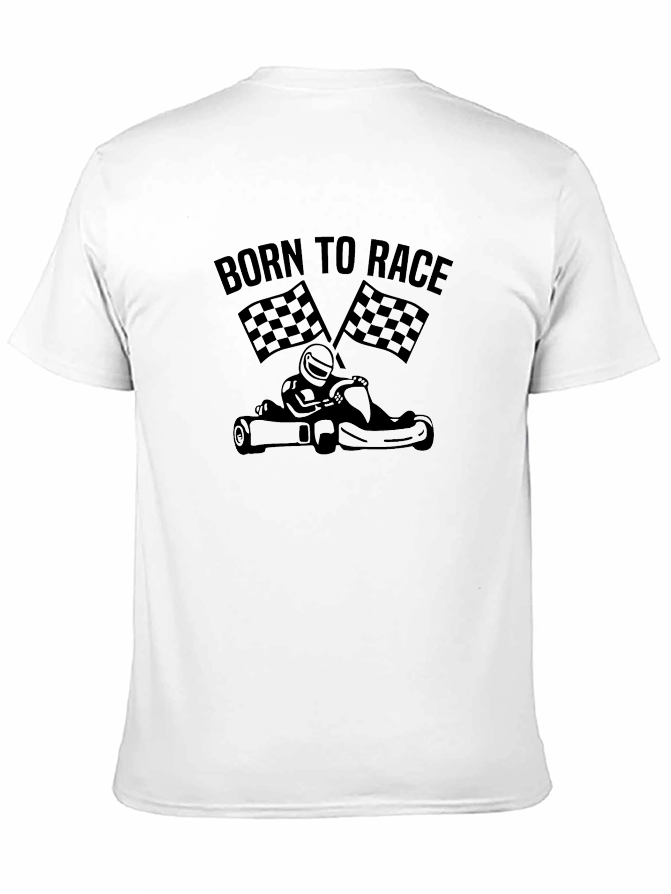 Born to Race Karting Graphic Tee - Black