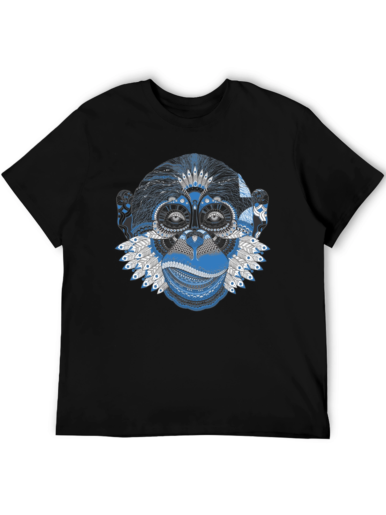 Monkey Art Graphic Tee - Unique Design T-Shirt
