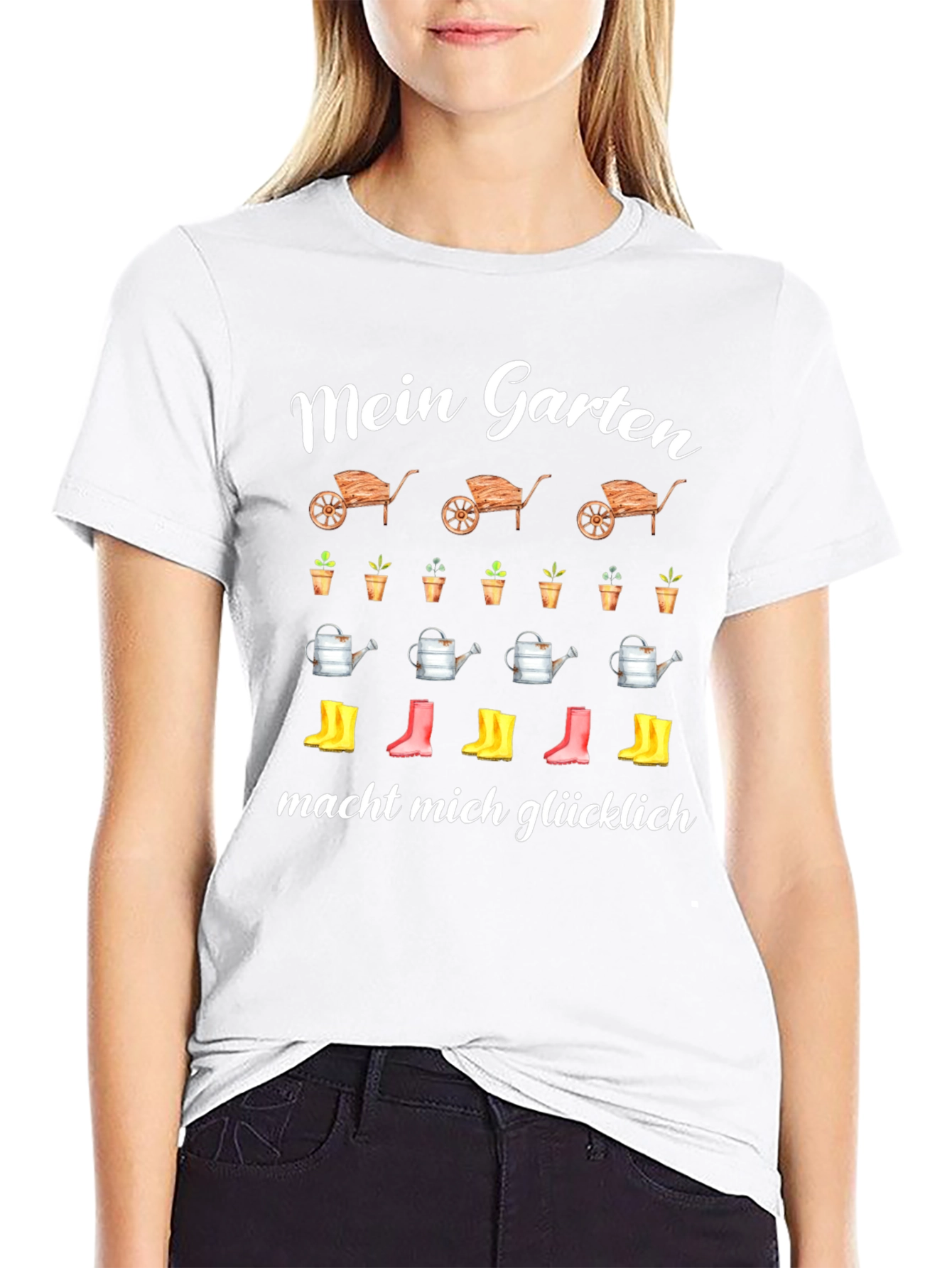Mein Garten Makes Me Happy T-Shirt