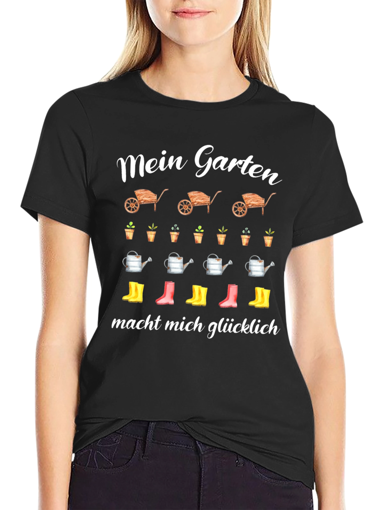 Mein Garten Makes Me Happy T-Shirt
