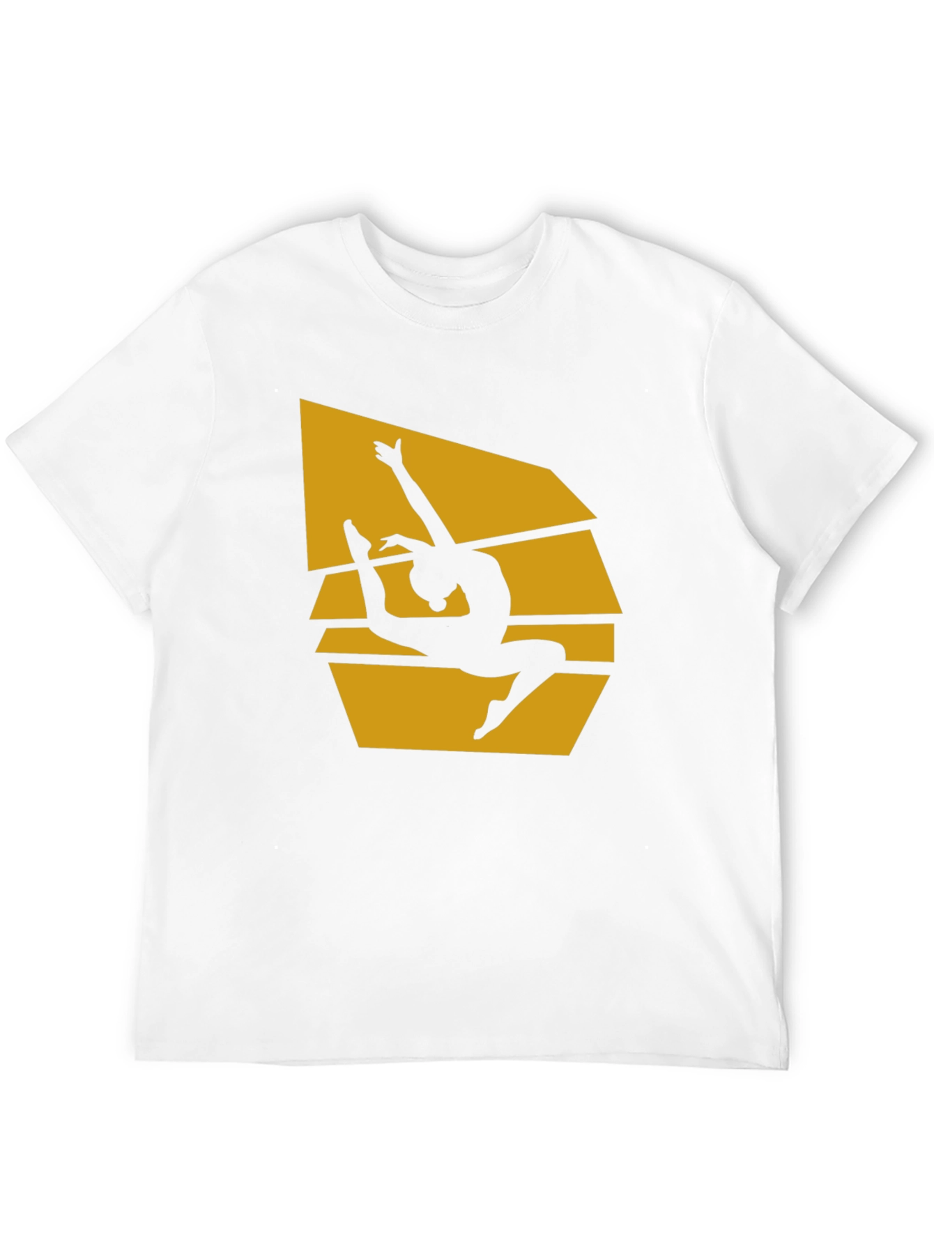 Gymnast Silhouette Graphic T-Shirt - Black