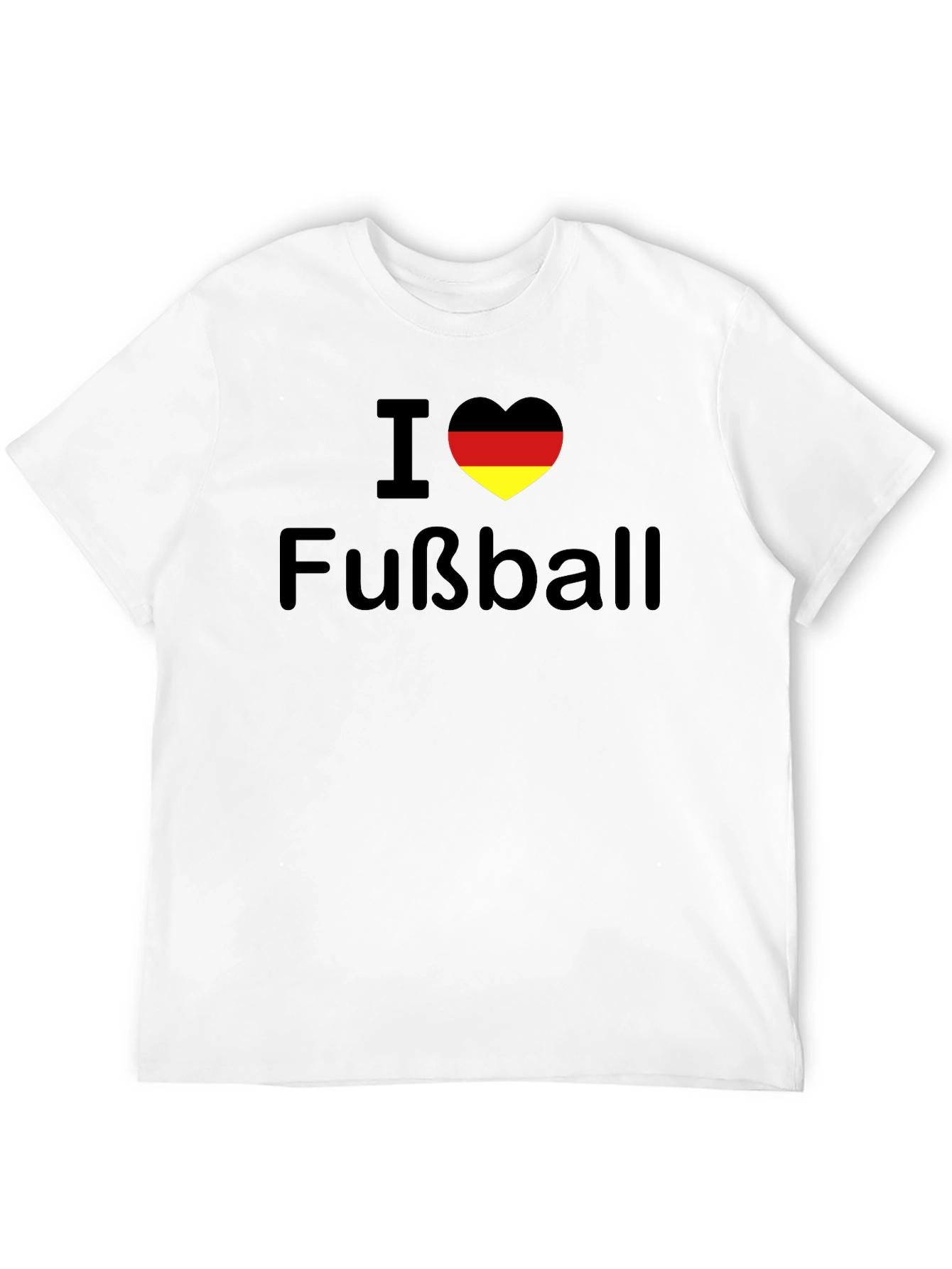 I Love Fußball Germany Flag Heart T-Shirt