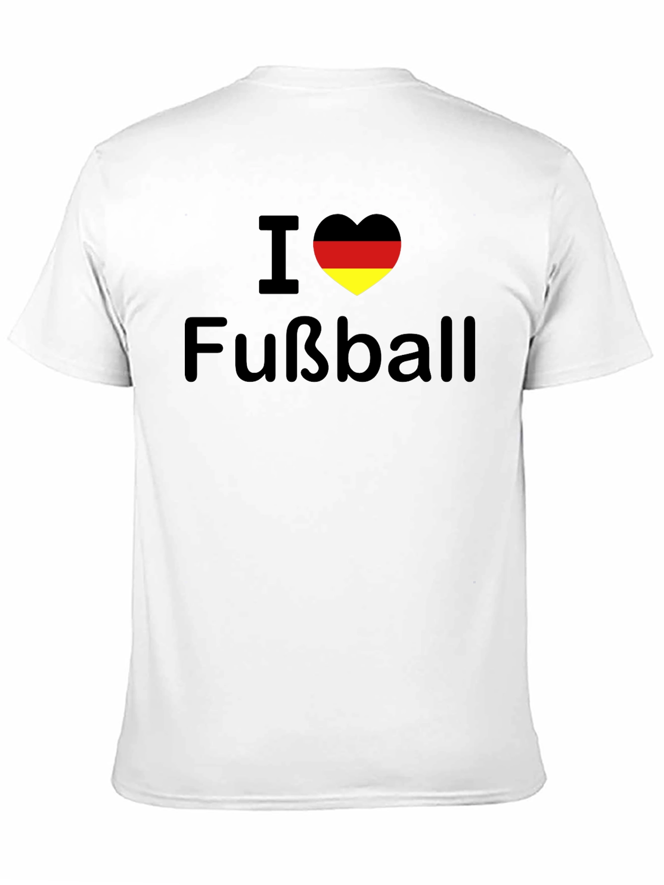I Love Fußball Germany Flag Heart T-Shirt