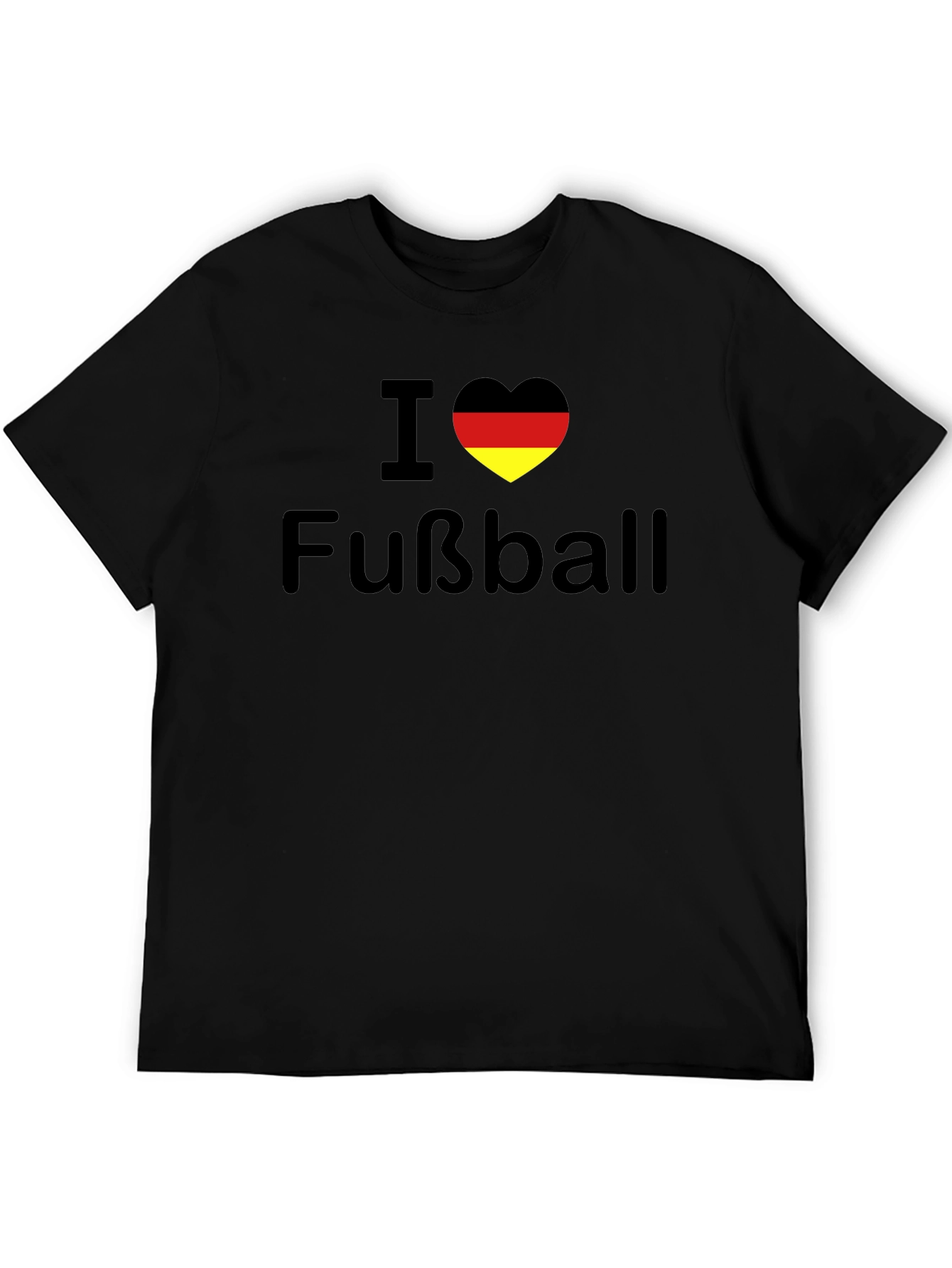 I Love Fußball Germany Flag Heart T-Shirt