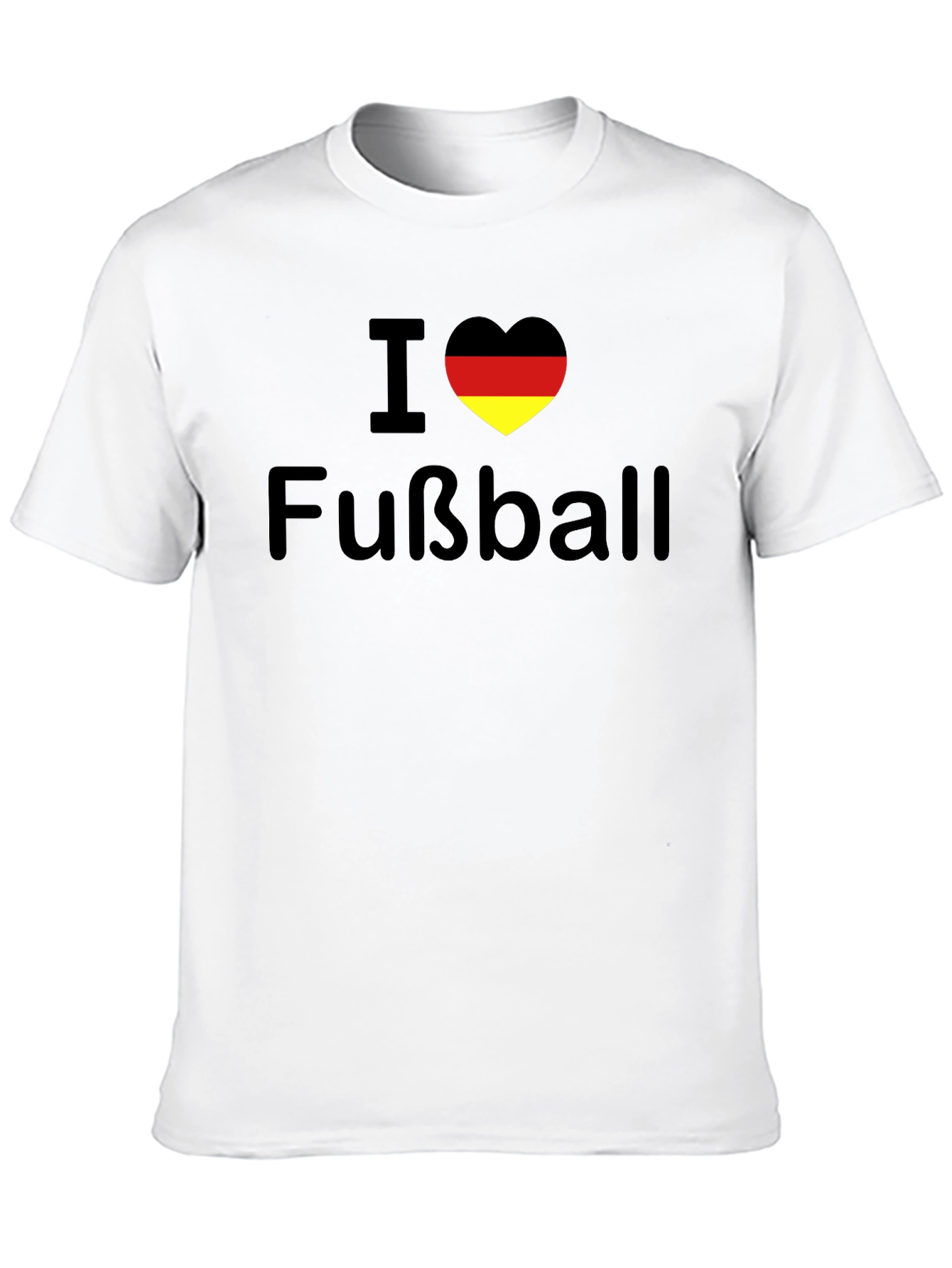 I Love Fußball Germany Flag Heart T-Shirt