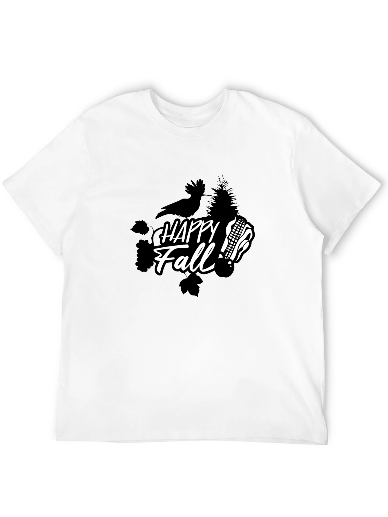 Happy Fall T-Shirt - Unisex Black Tee