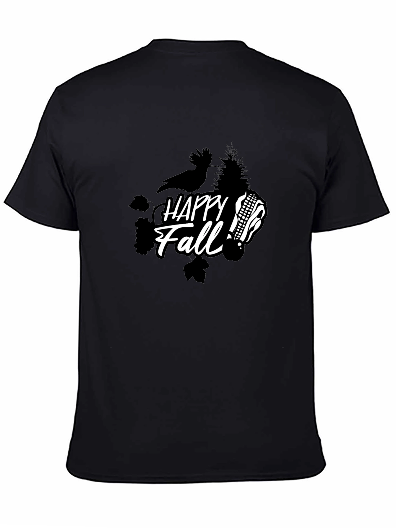 Happy Fall T-Shirt - Unisex Black Tee