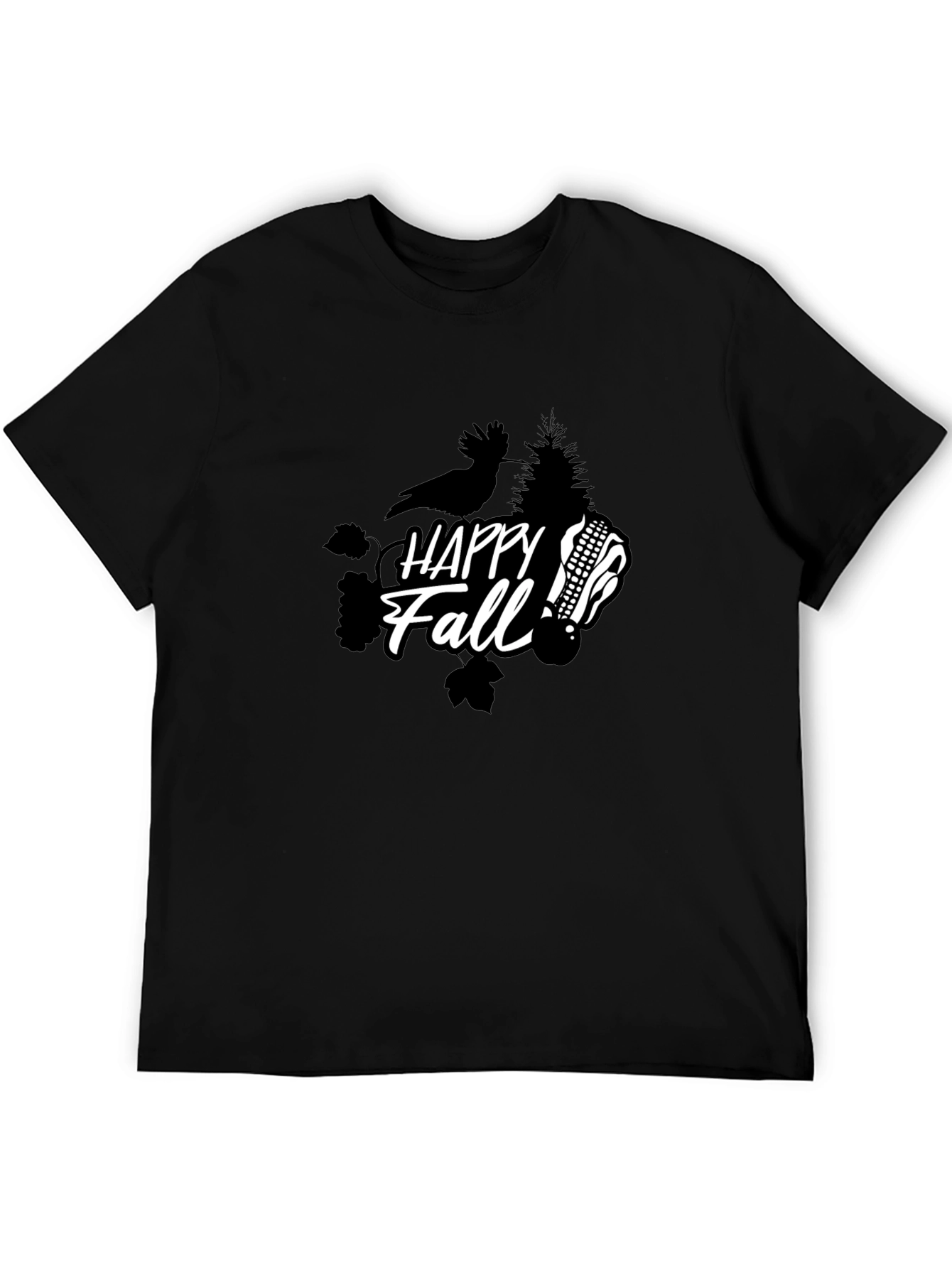 Happy Fall T-Shirt - Unisex Black Tee