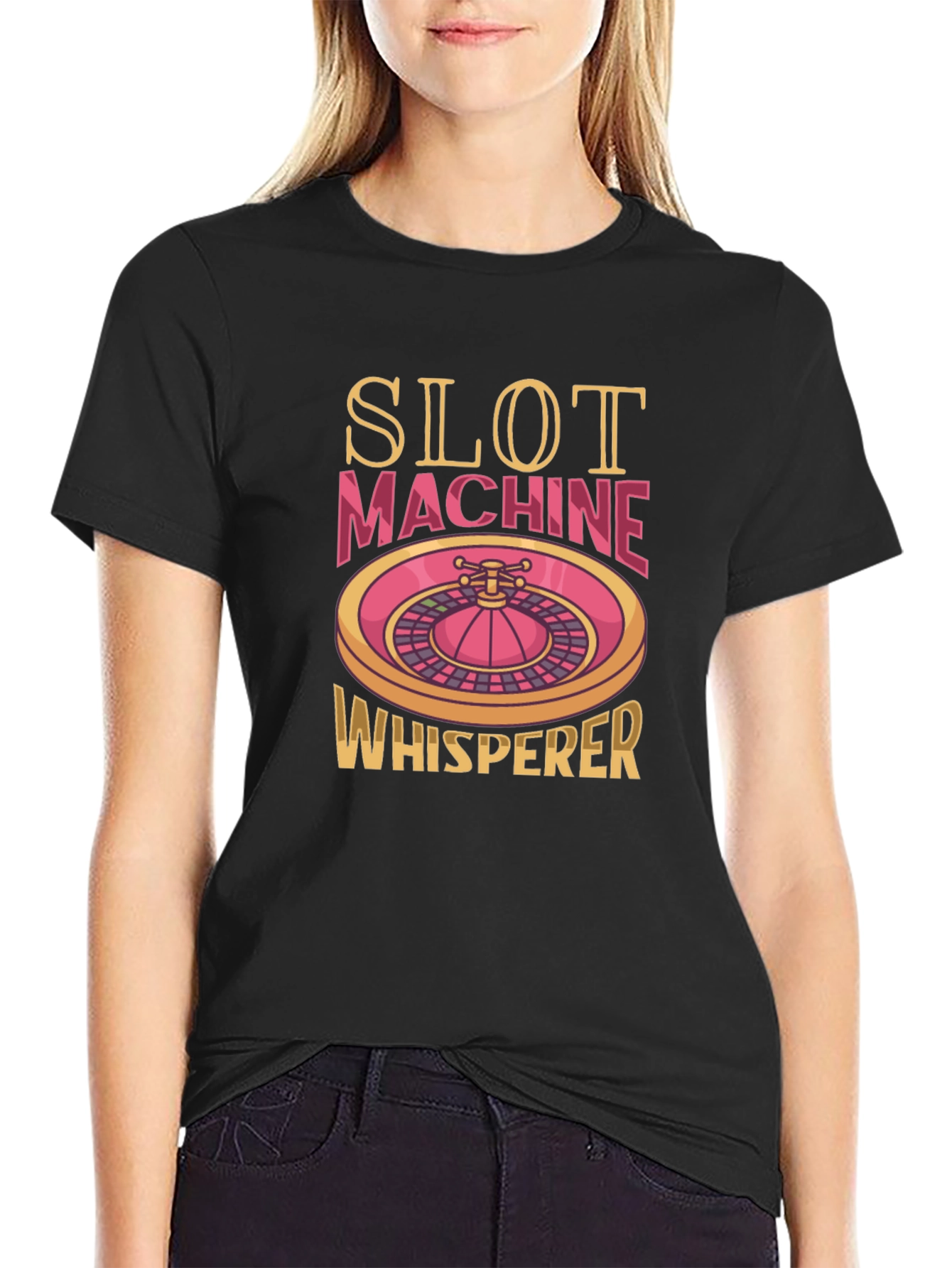 Slot Machine Whisperer Graphic Tee - Casino Luck