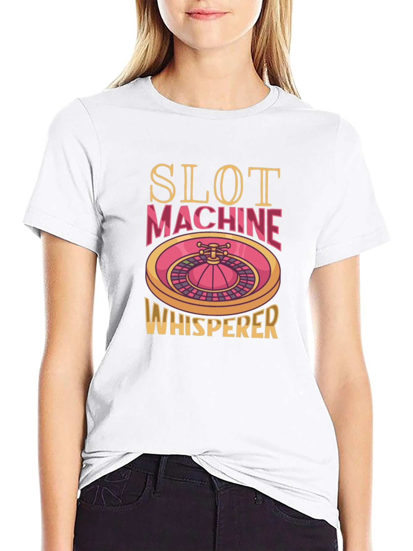 Slot Machine Whisperer Graphic Tee - Casino Luck