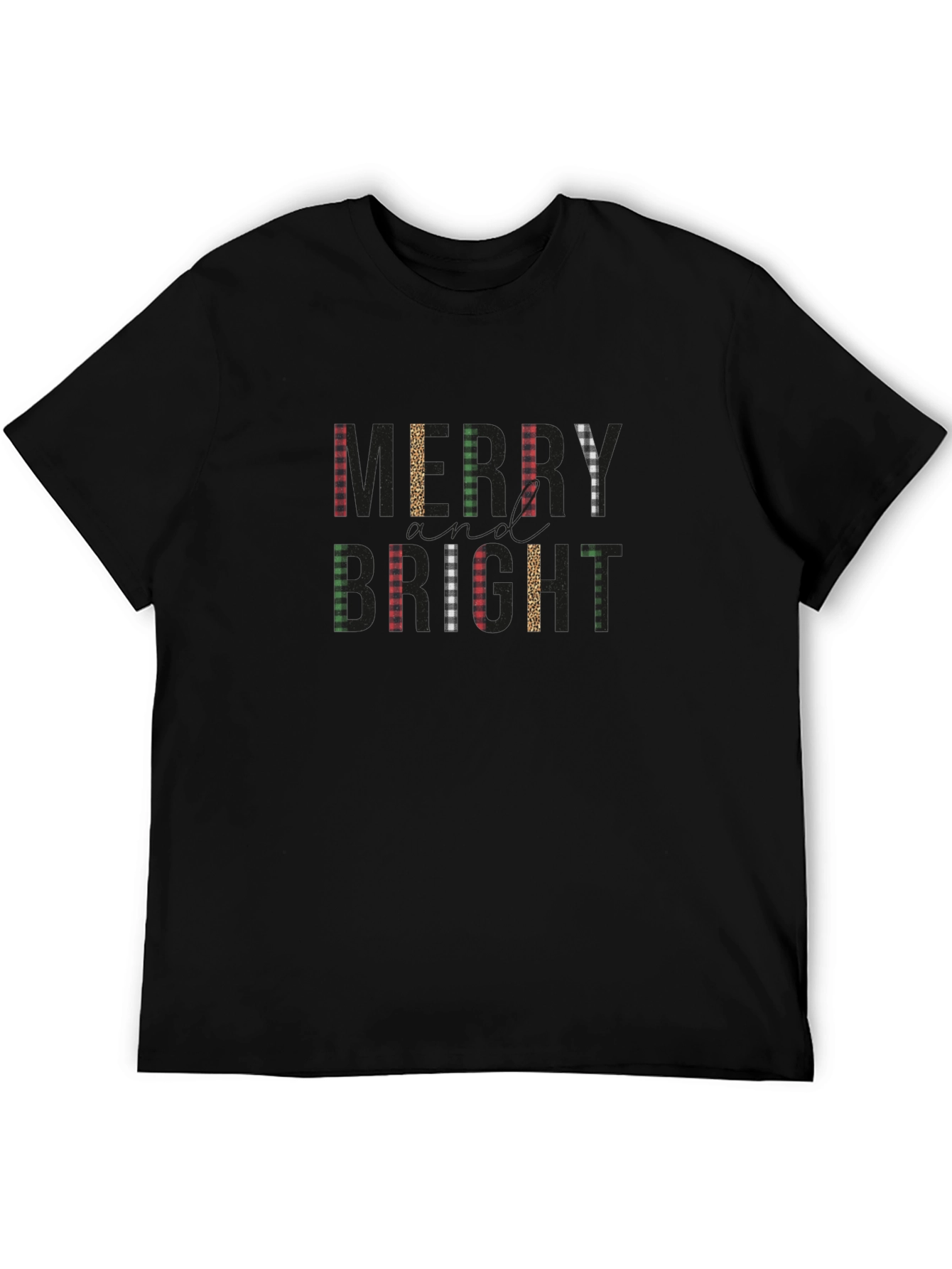 Merry & Bright Christmas T-Shirt - Festive Holiday Apparel
