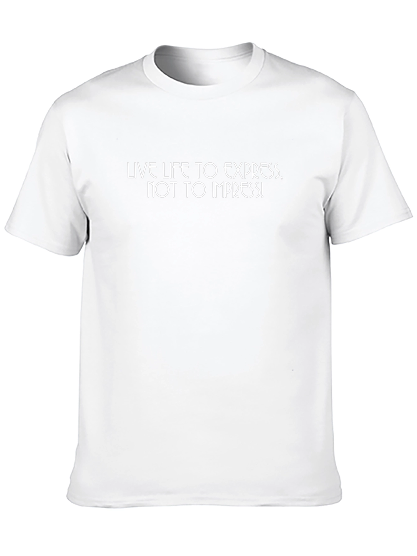Motivational Black T-Shirt: Live to Express
