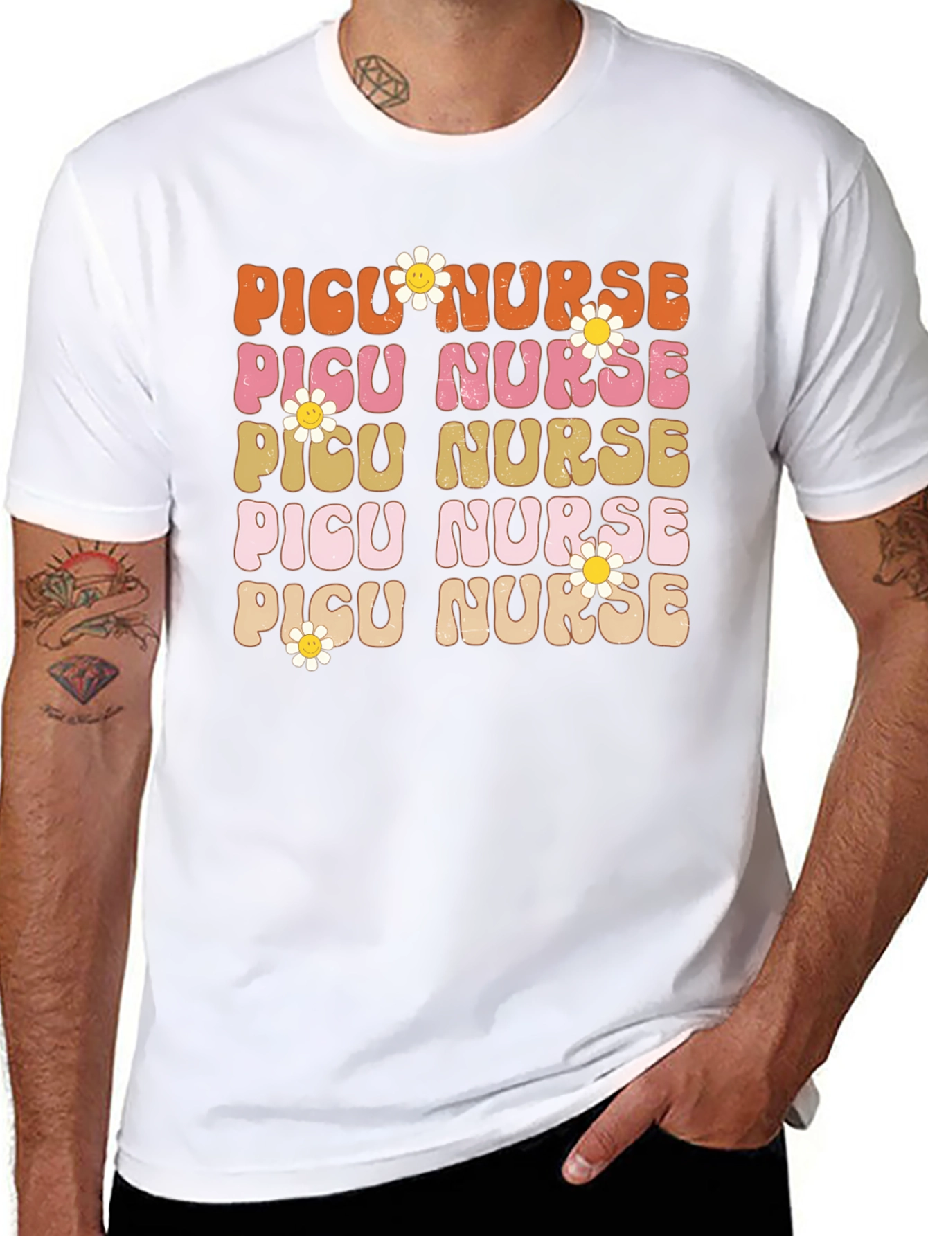 Retro PICU Nurse T-Shirt