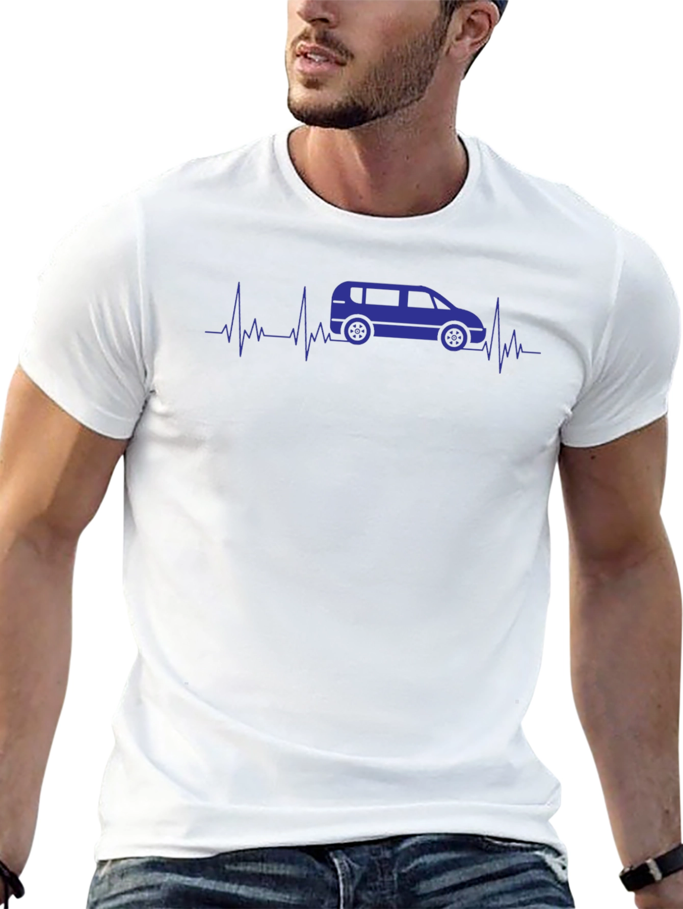 Van Life Heartbeat T-Shirt - Black