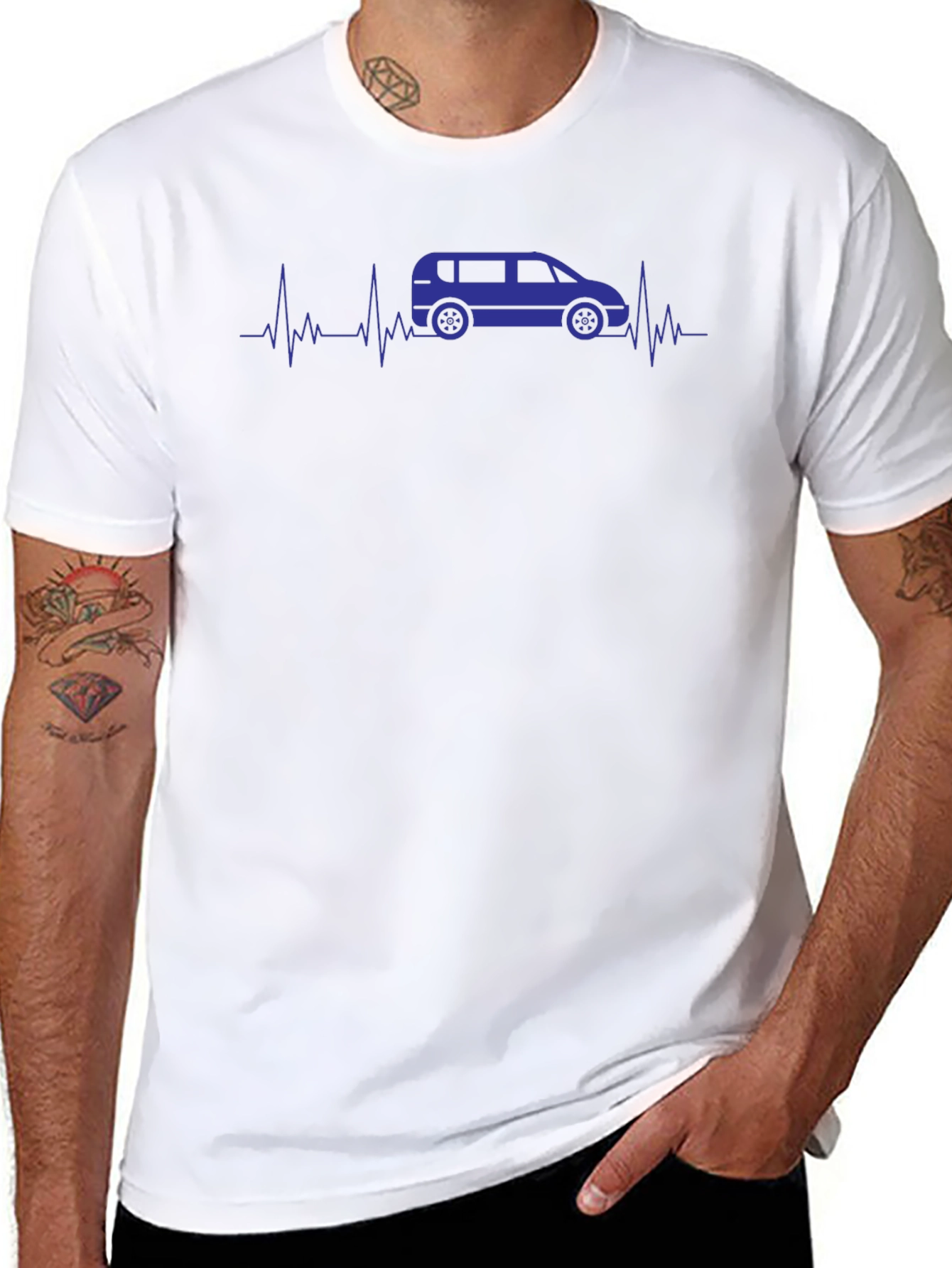Van Life Heartbeat T-Shirt - Black