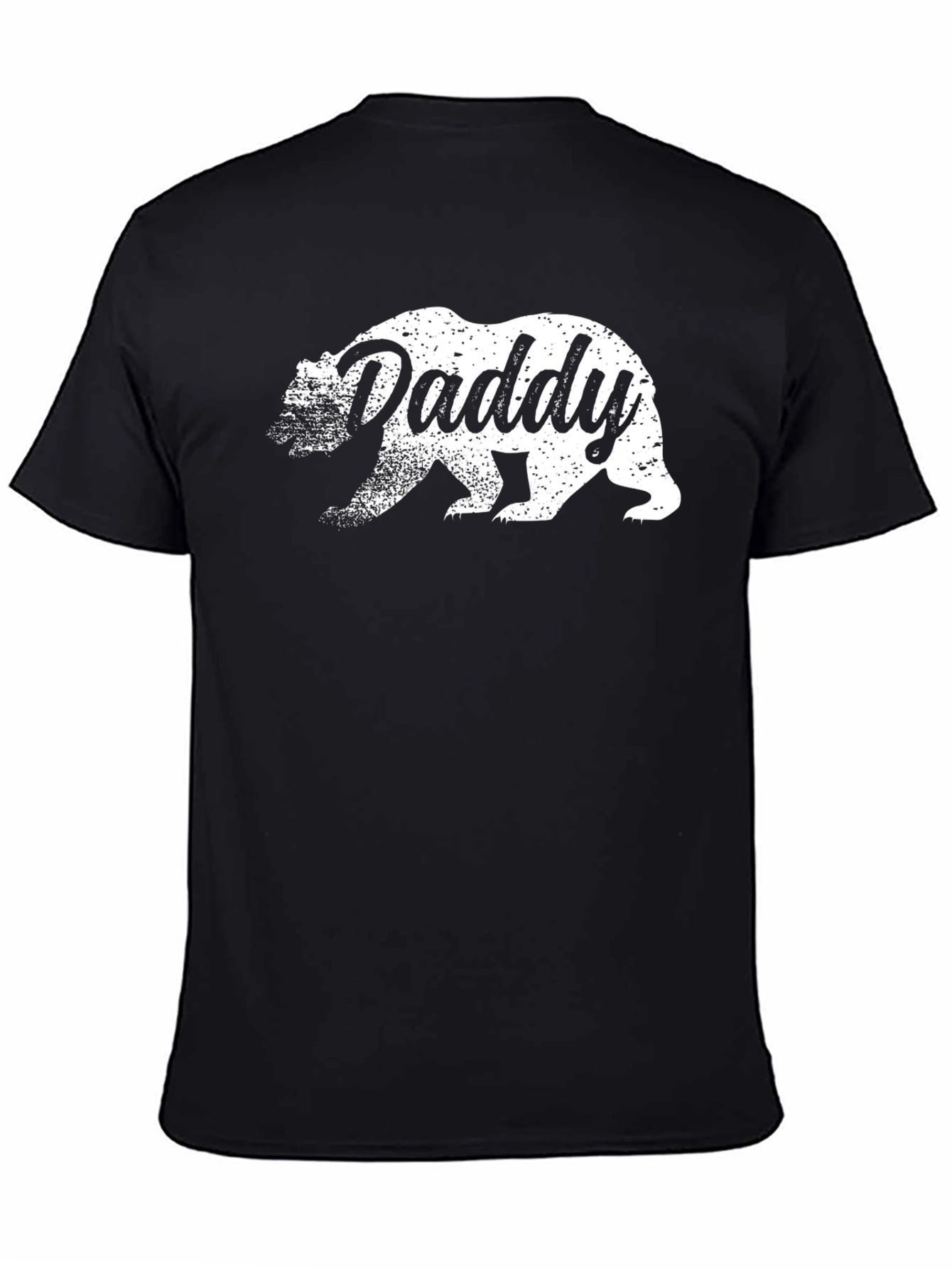 Daddy Bear Graphic T-Shirt - Black Cotton Tee