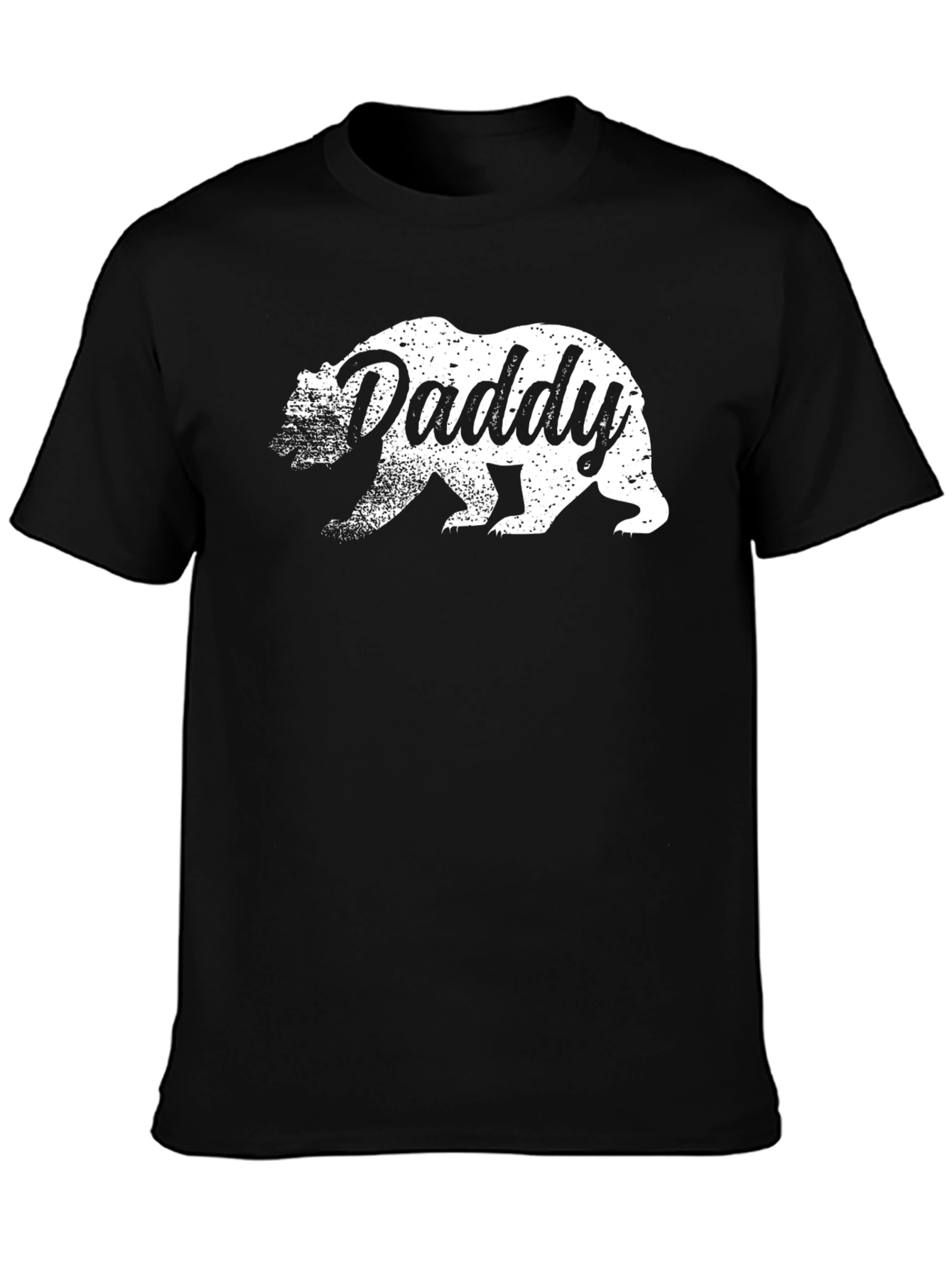 Daddy Bear Graphic T-Shirt - Black Cotton Tee