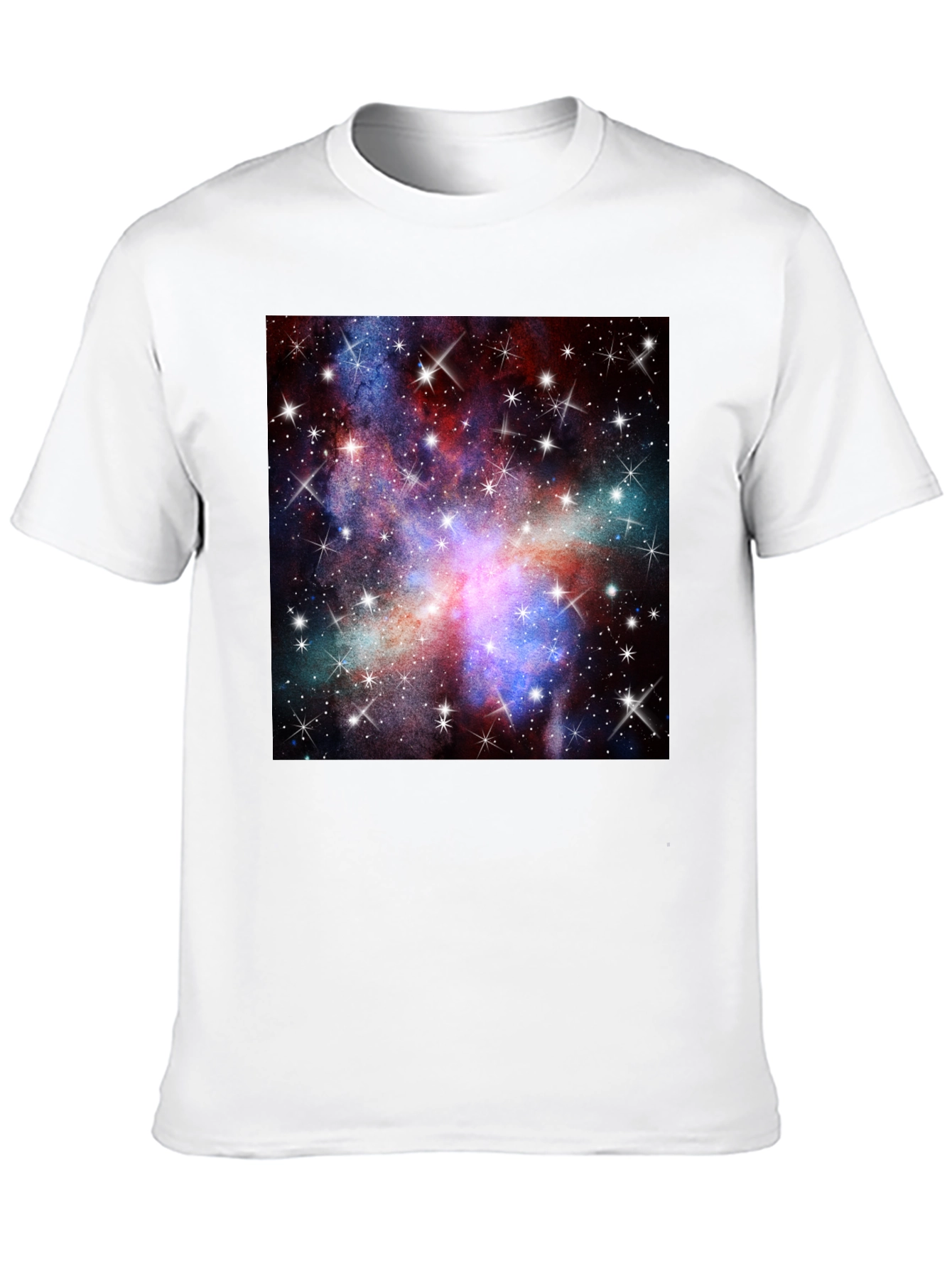 Galaxy Print Black T-Shirt