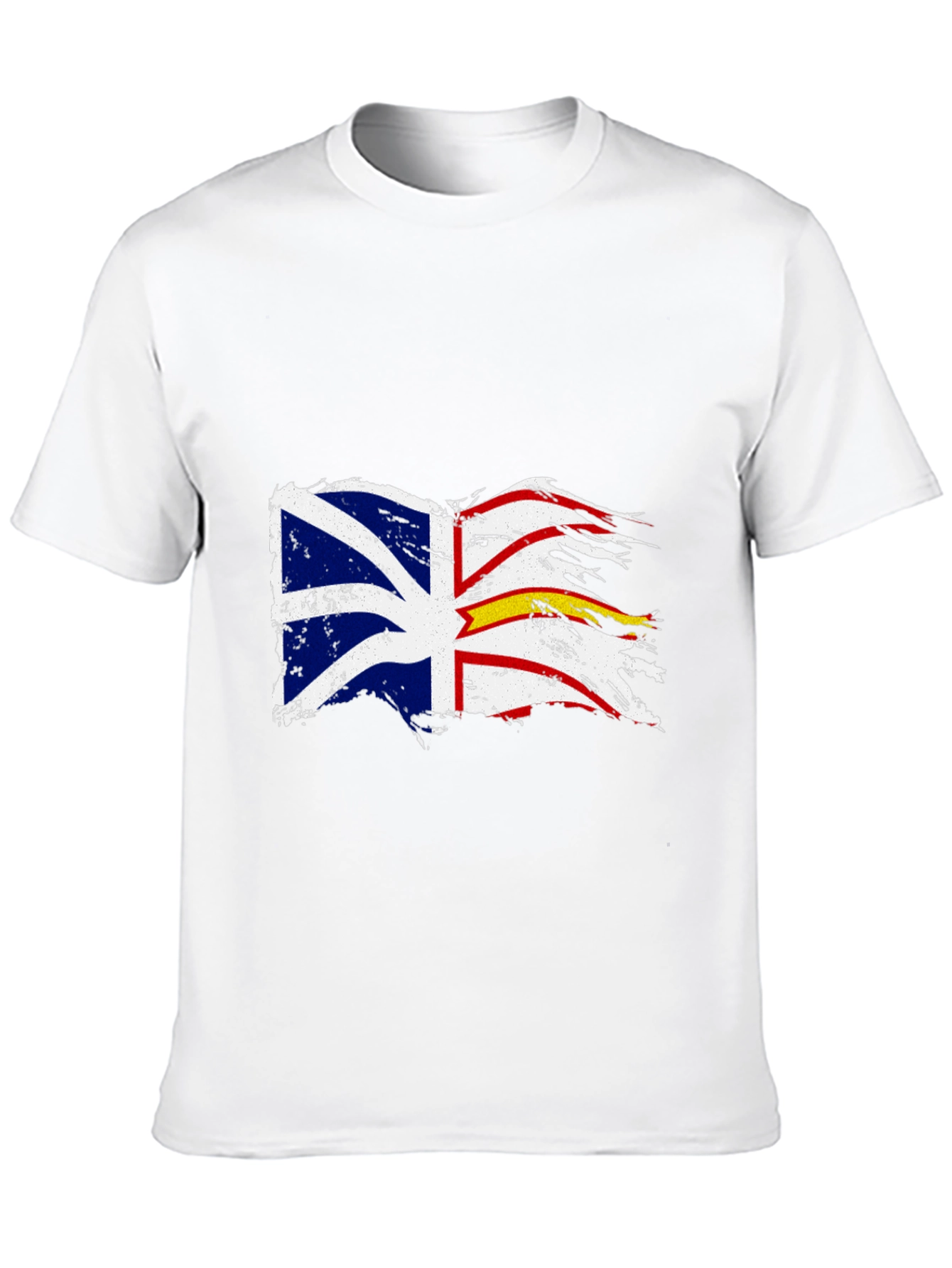 Tattered Newfoundland Flag Graphic T-Shirt