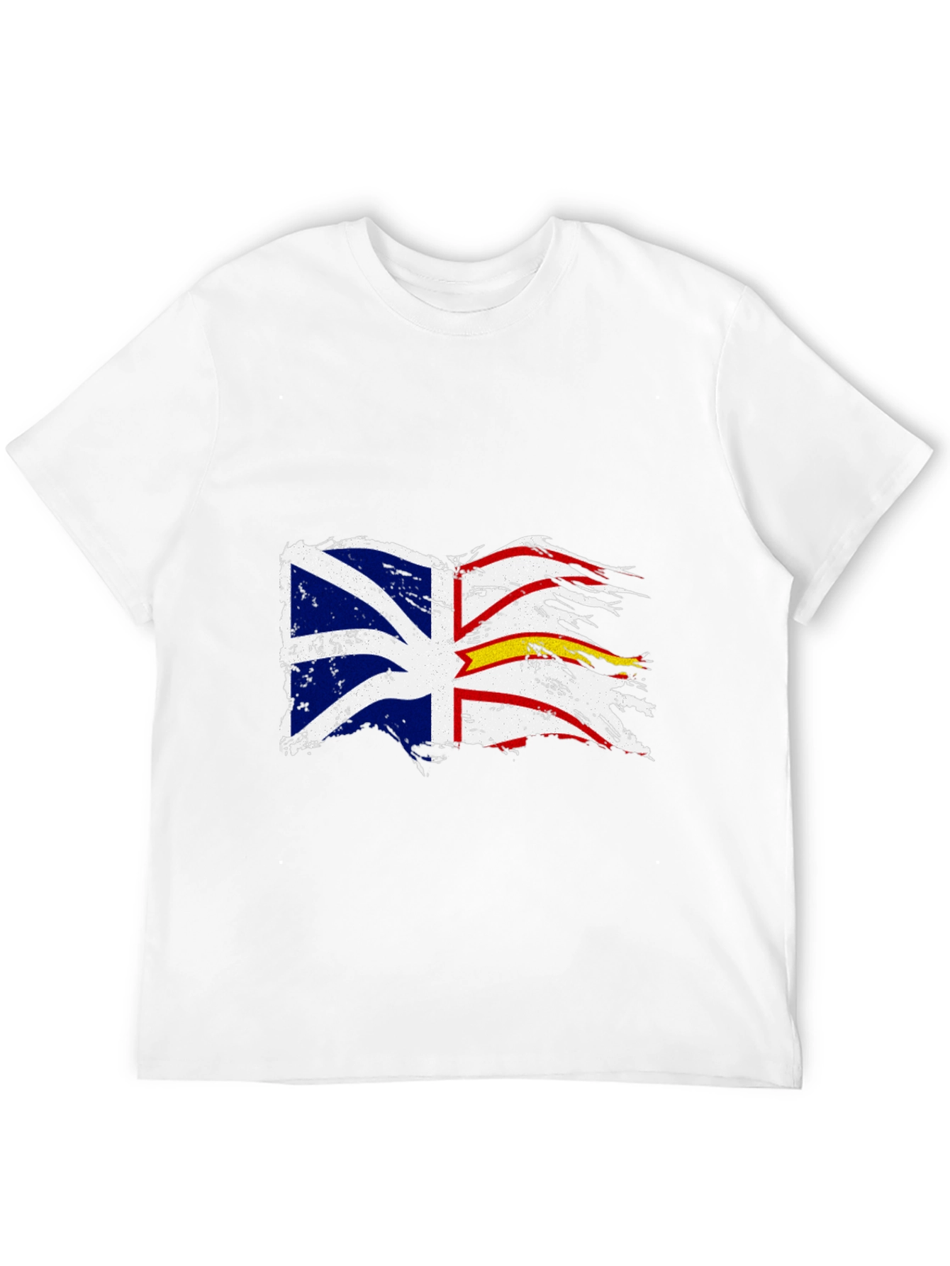 Tattered Newfoundland Flag Graphic T-Shirt