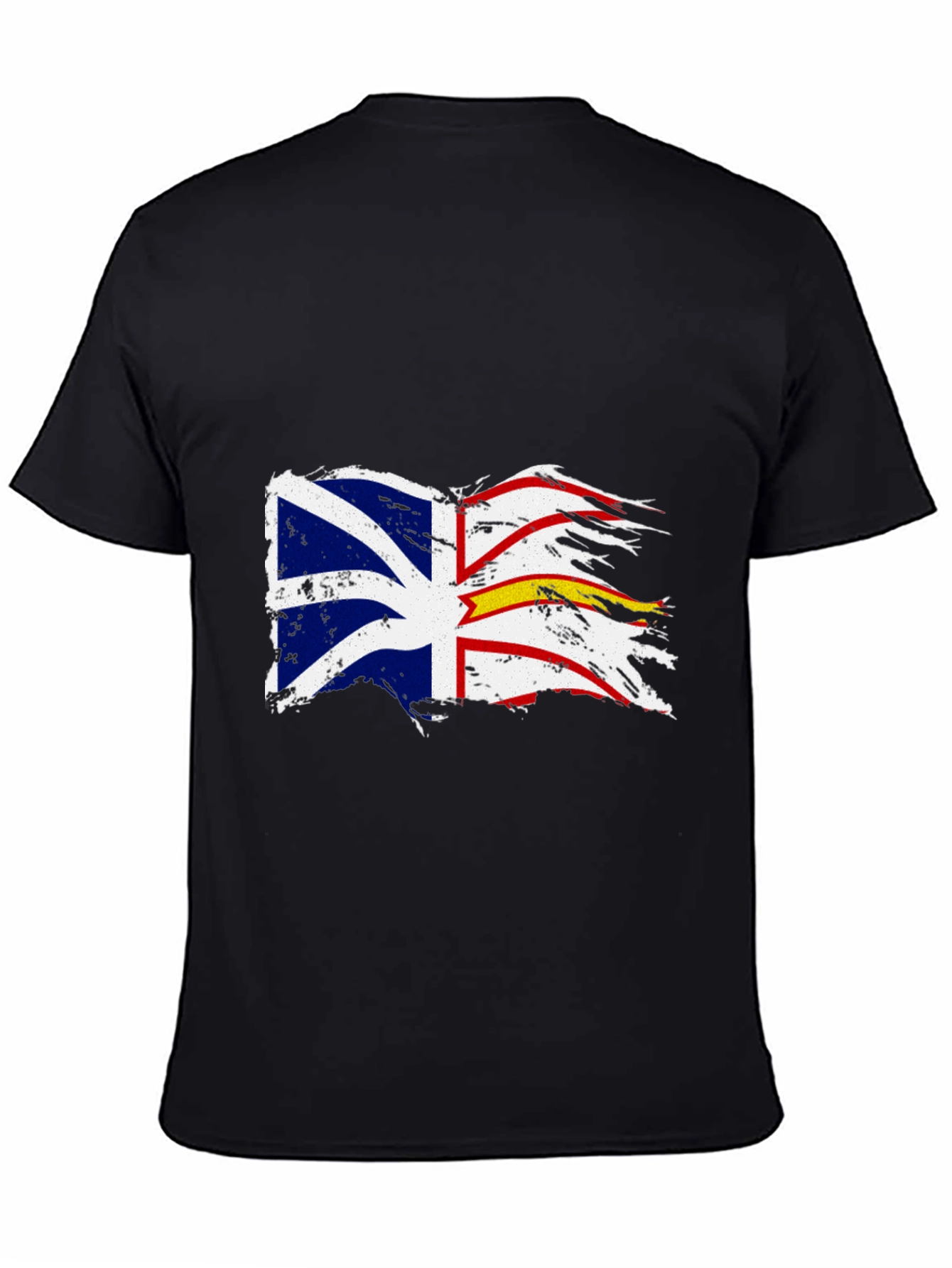 Tattered Newfoundland Flag Graphic T-Shirt