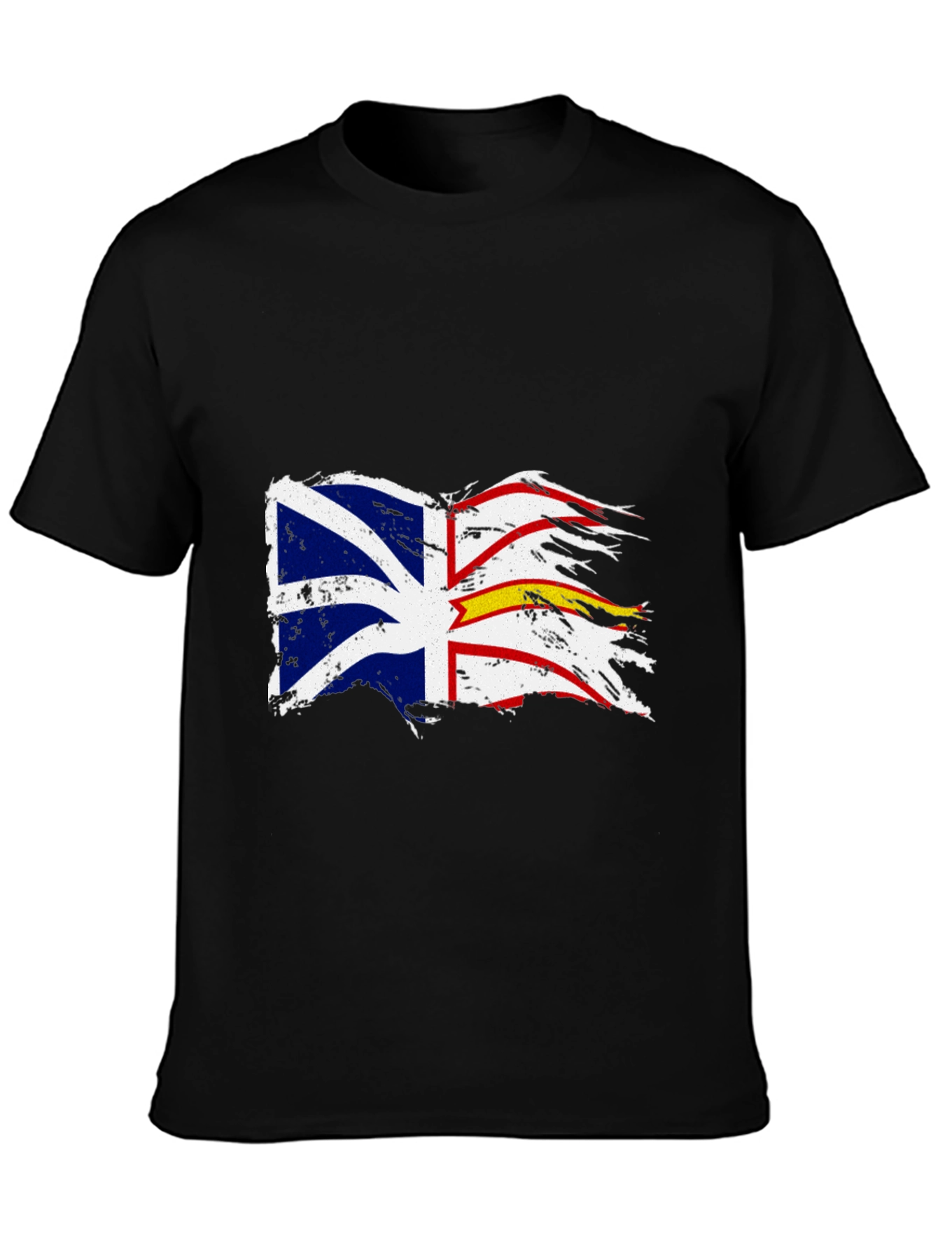 Tattered Newfoundland Flag Graphic T-Shirt