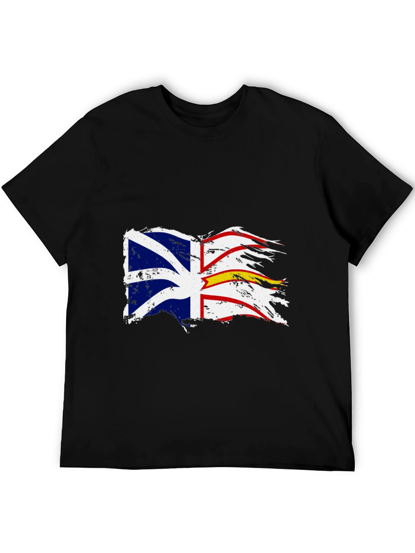 Tattered Newfoundland Flag Graphic T-Shirt