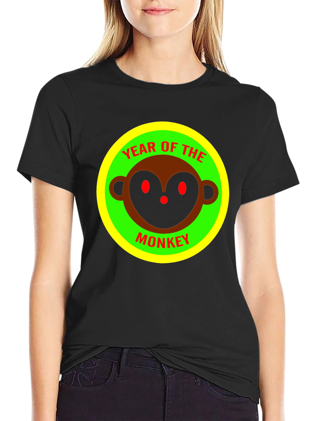 Year of the Monkey Graphic Tee - Black