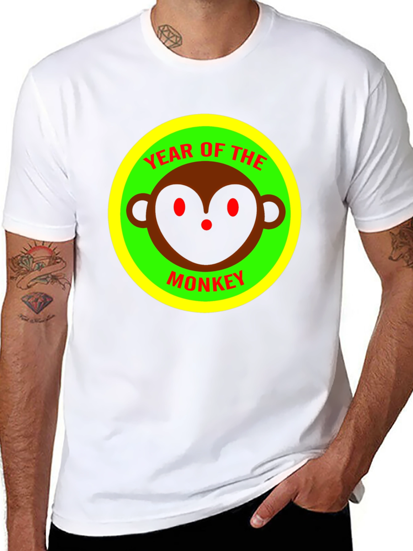 Year of the Monkey Graphic Tee - Black