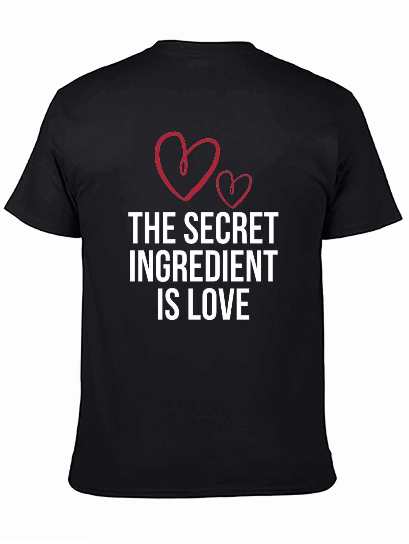 Secret Ingredient Love T-Shirt - Black Crew Neck Tee