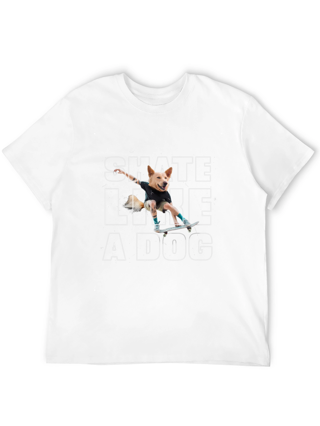 Skate Like a Dog Graphic Tee - Black