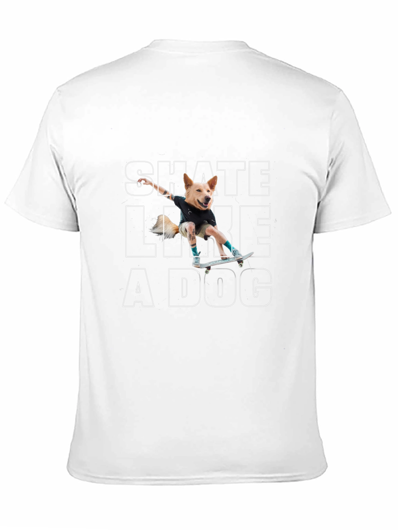 Skate Like a Dog Graphic Tee - Black