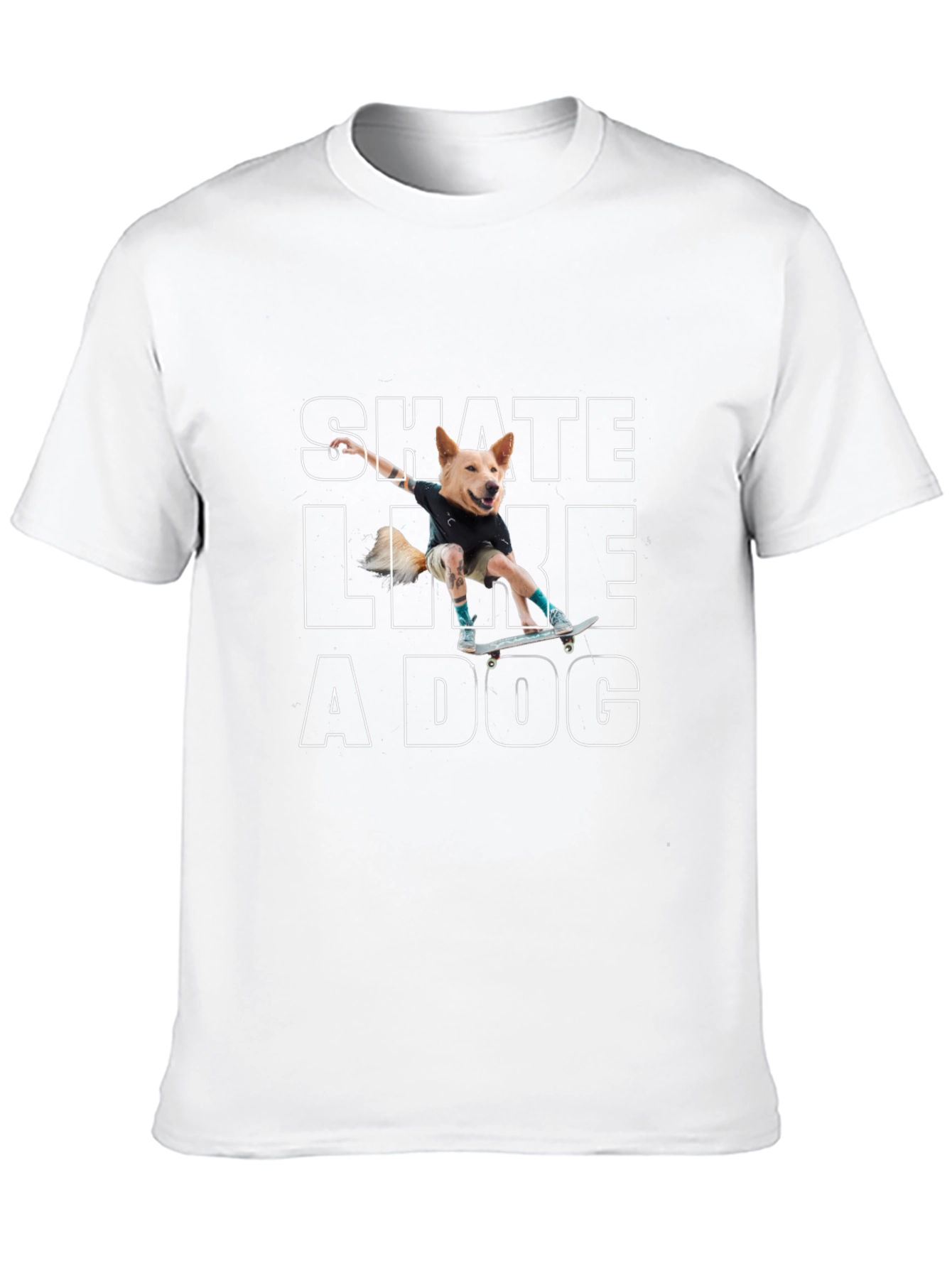 Skate Like a Dog Graphic Tee - Black