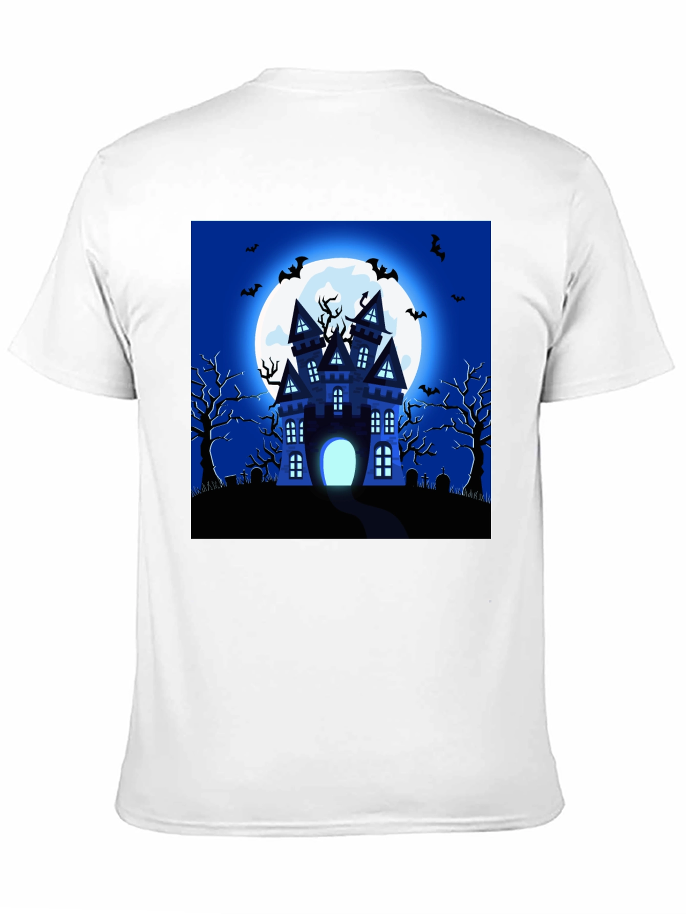 Halloween Haunted House Graphic T-Shirt