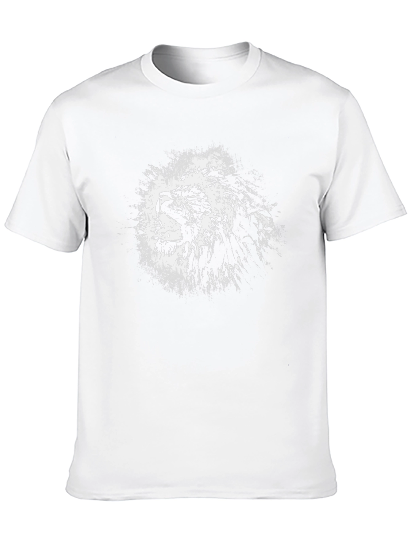 Lion Graphic Black T-Shirt - Bold Animal Print Tee