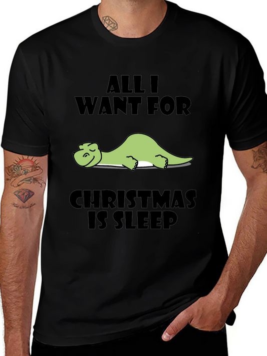 All I Want for Christmas is Sleep Dinosaur T-Shirt