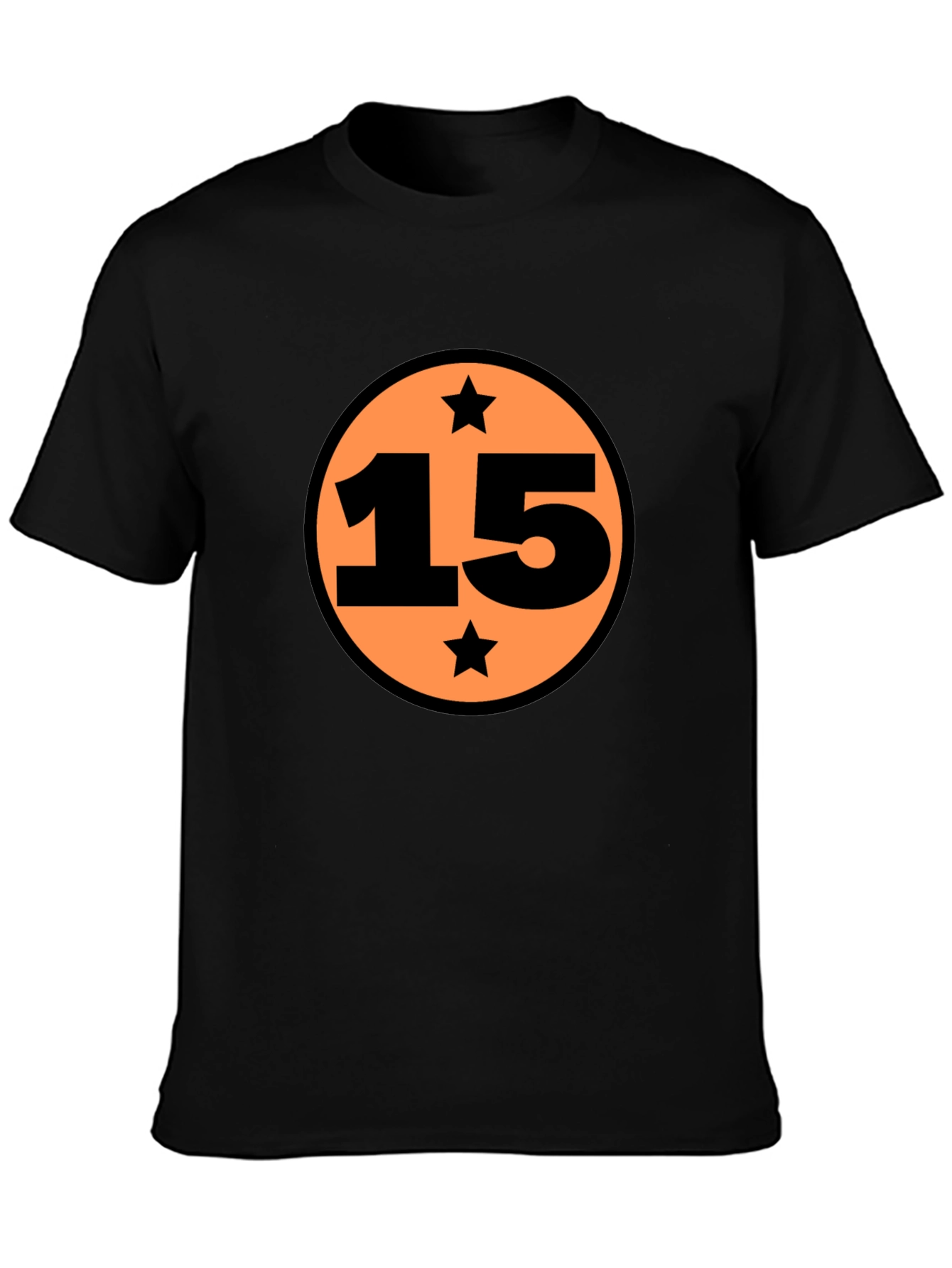 Graphic Tee: Number 15 Star Design