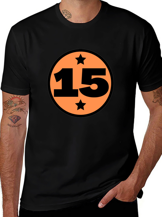 Graphic Tee: Number 15 Star Design