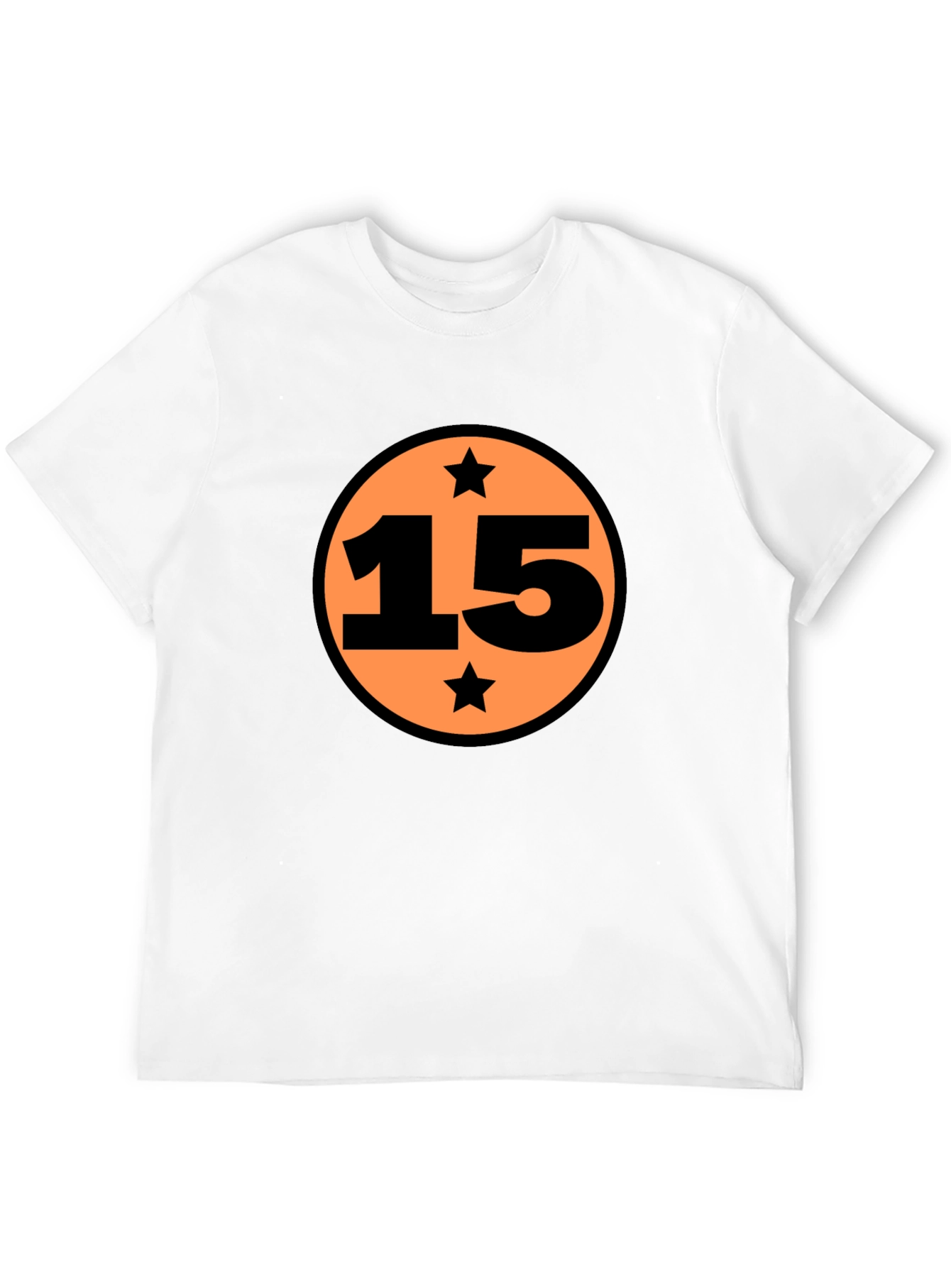 Graphic Tee: Number 15 Star Design