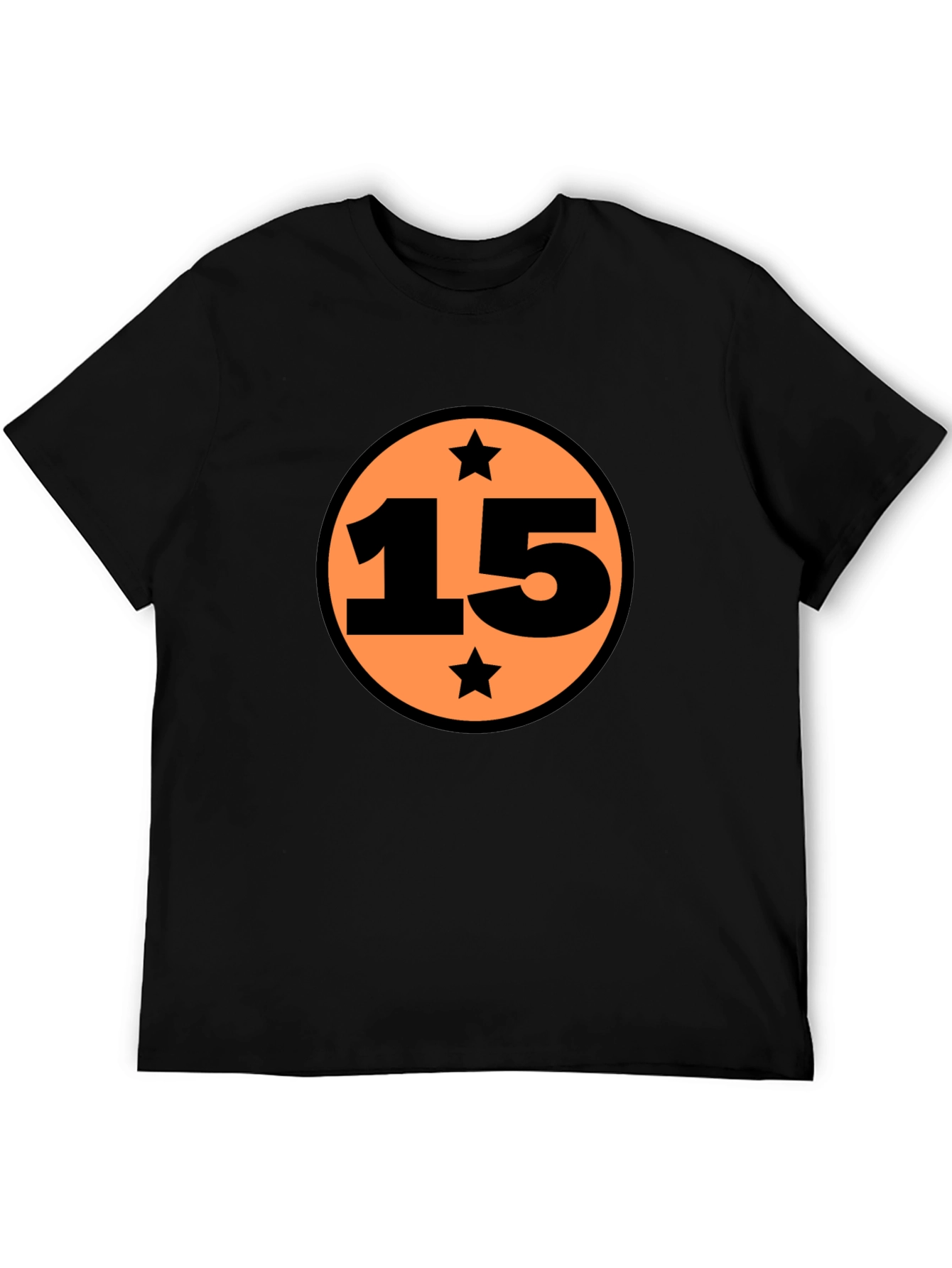Graphic Tee: Number 15 Star Design