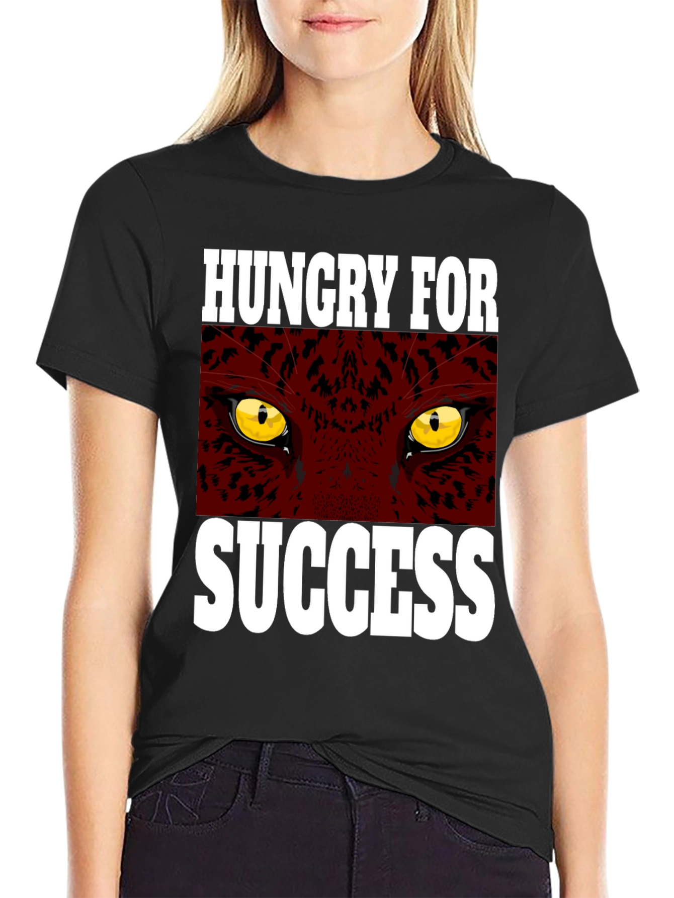 Hungry for Success Graphic Tee - Black T-Shirt
