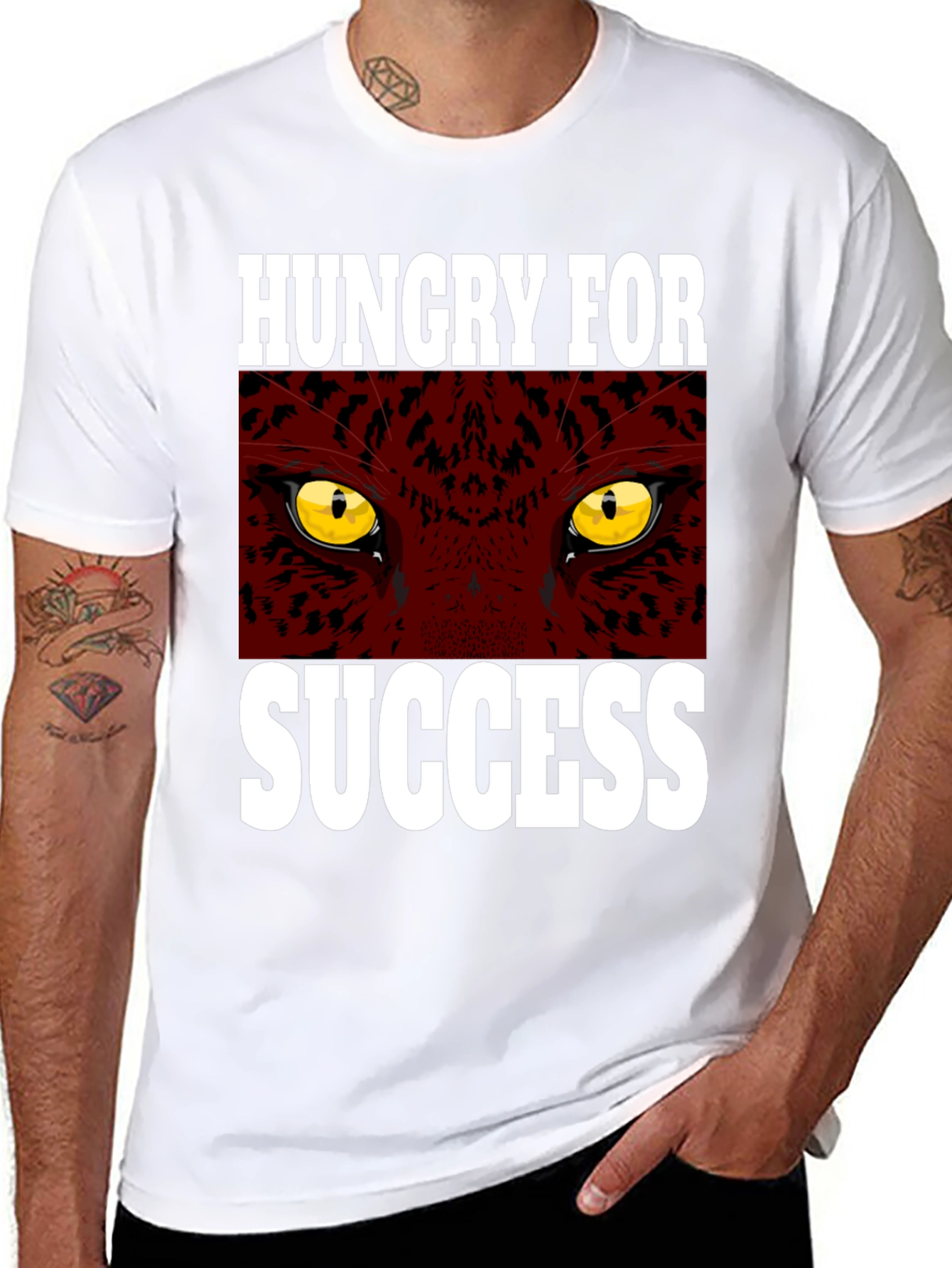 Hungry for Success Graphic Tee - Black T-Shirt