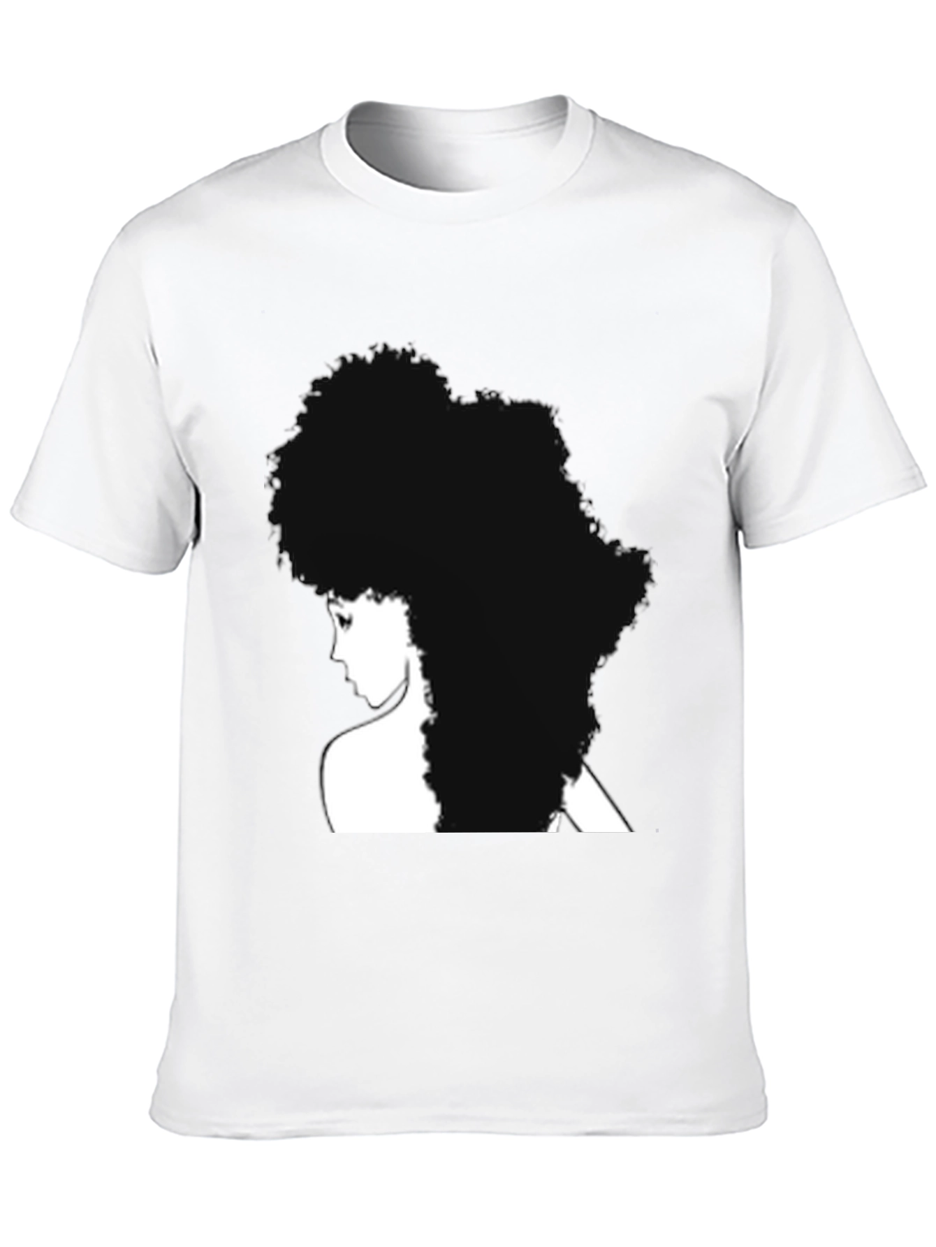 Afro Silhouette Black T-Shirt