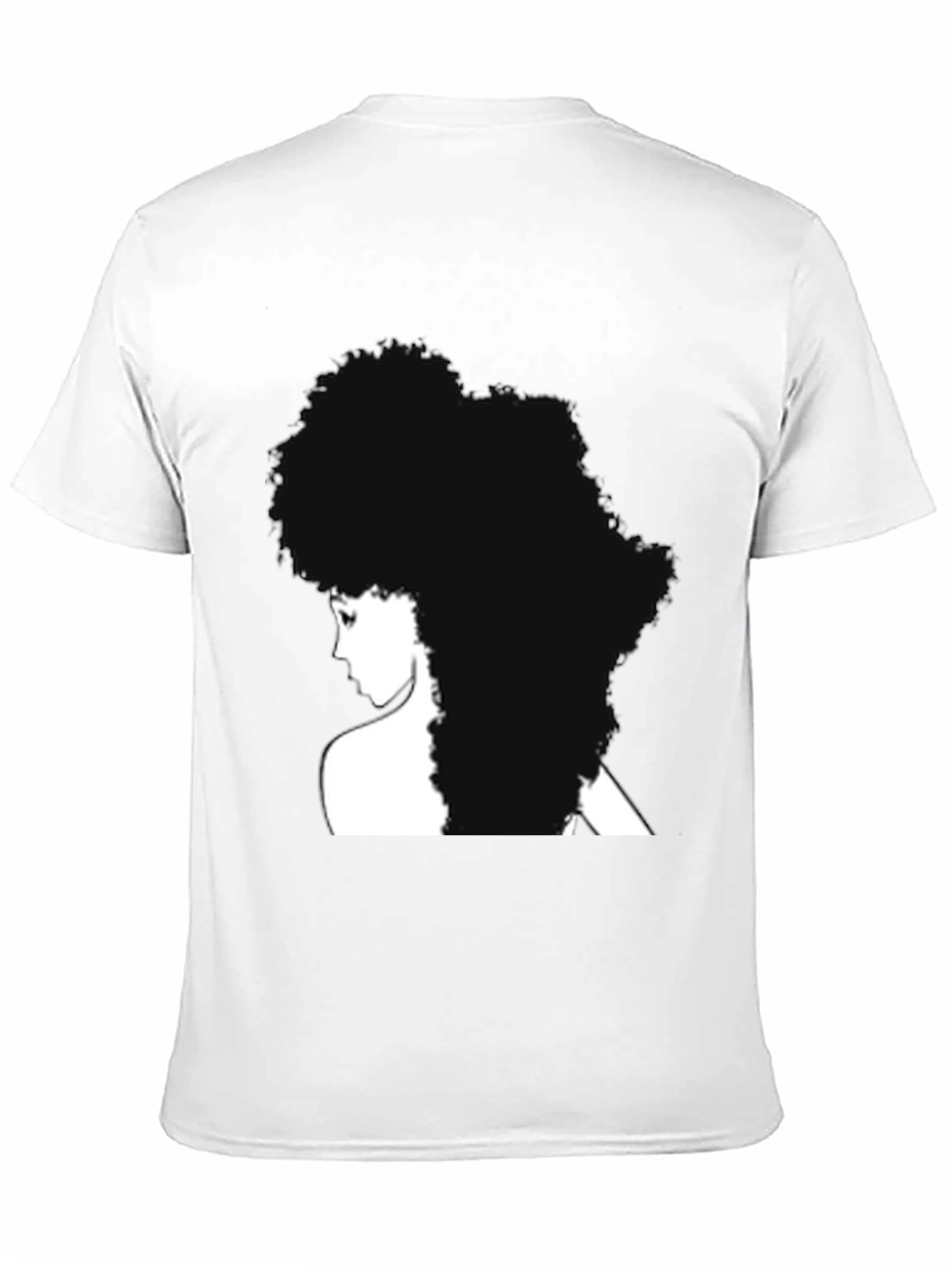 Afro Silhouette Black T-Shirt