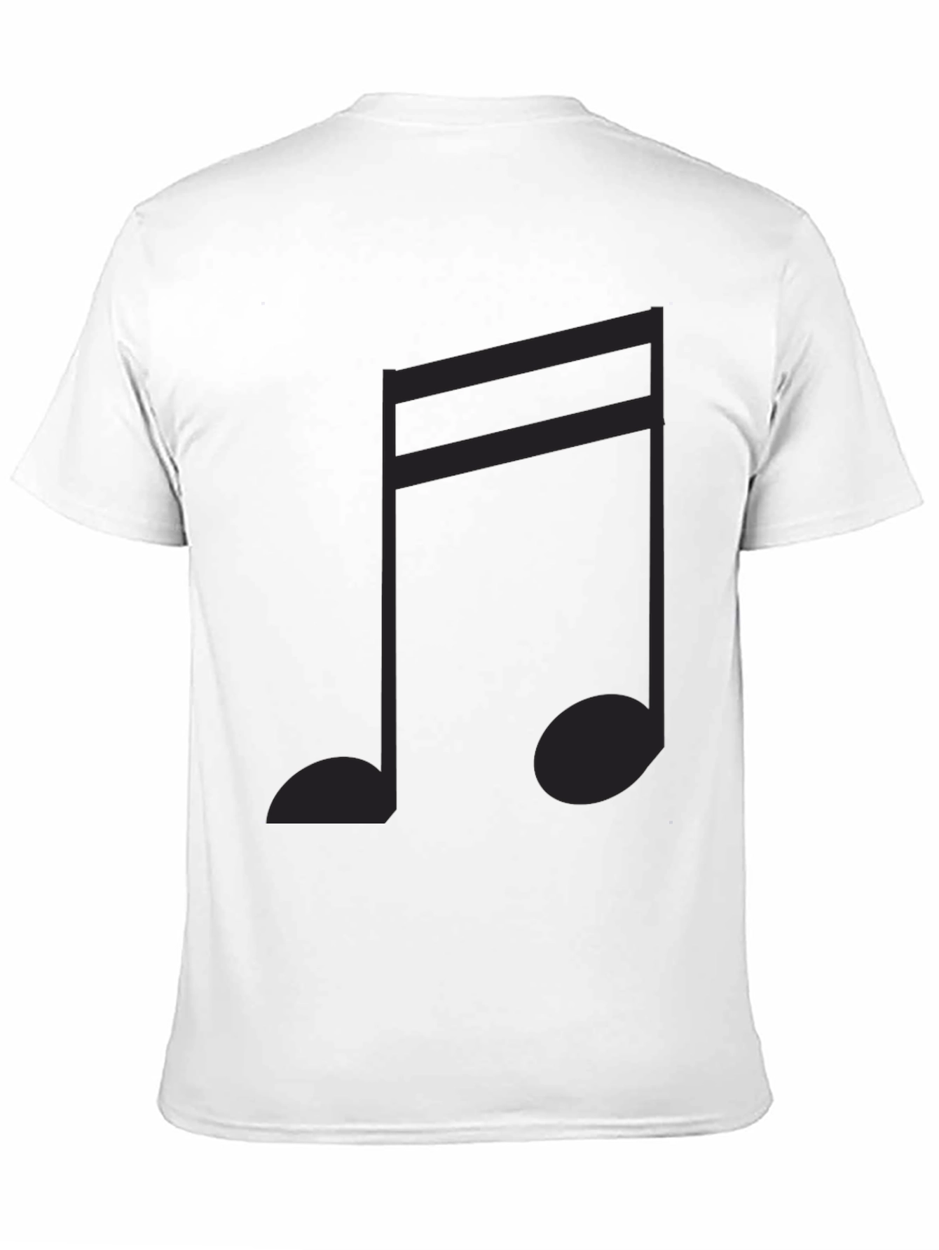 Double Eighth Note Black Tee