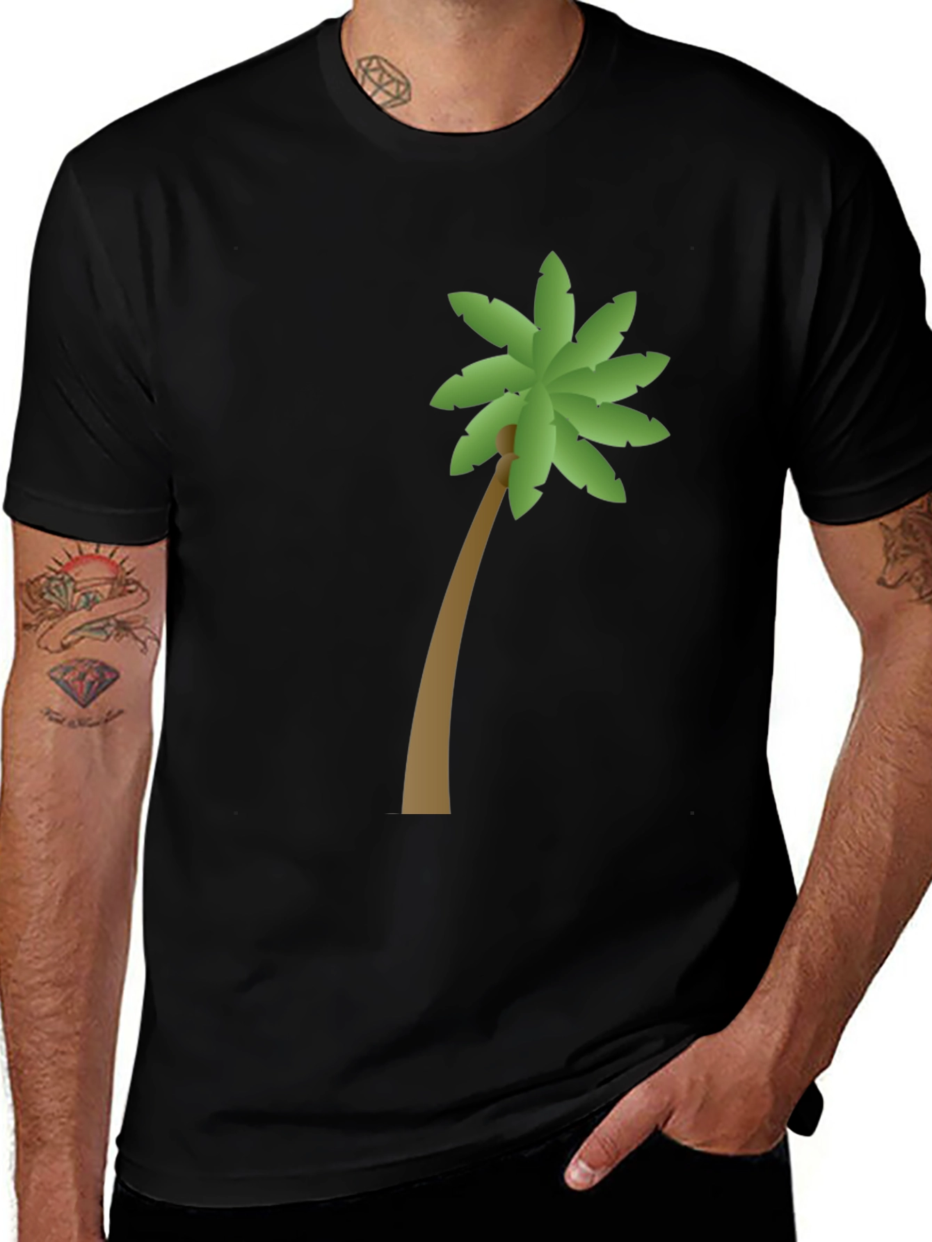 Palm Tree Graphic Tee - Tropical Vibes