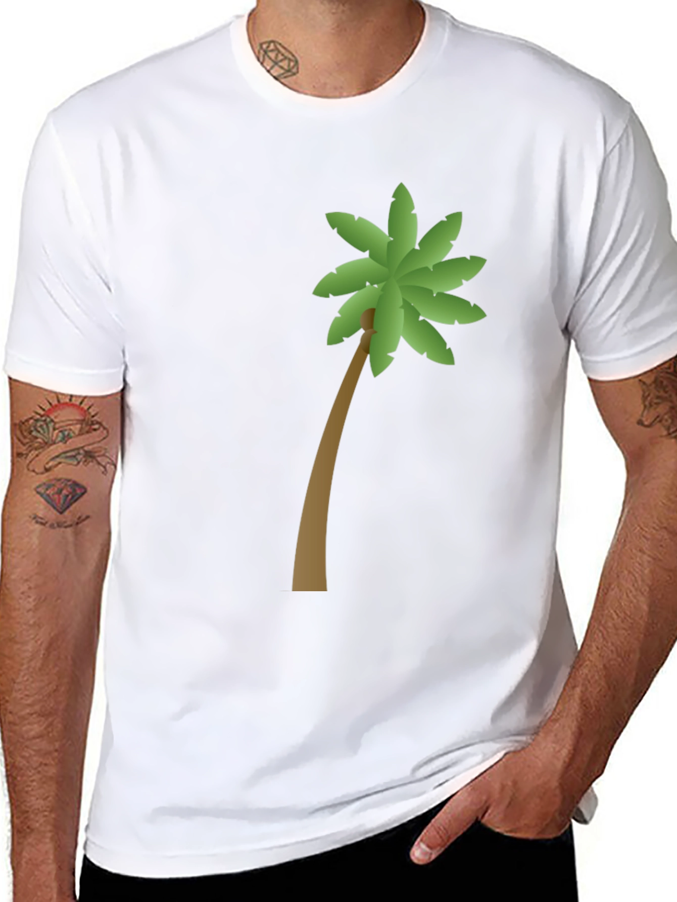 Palm Tree Graphic Tee - Tropical Vibes