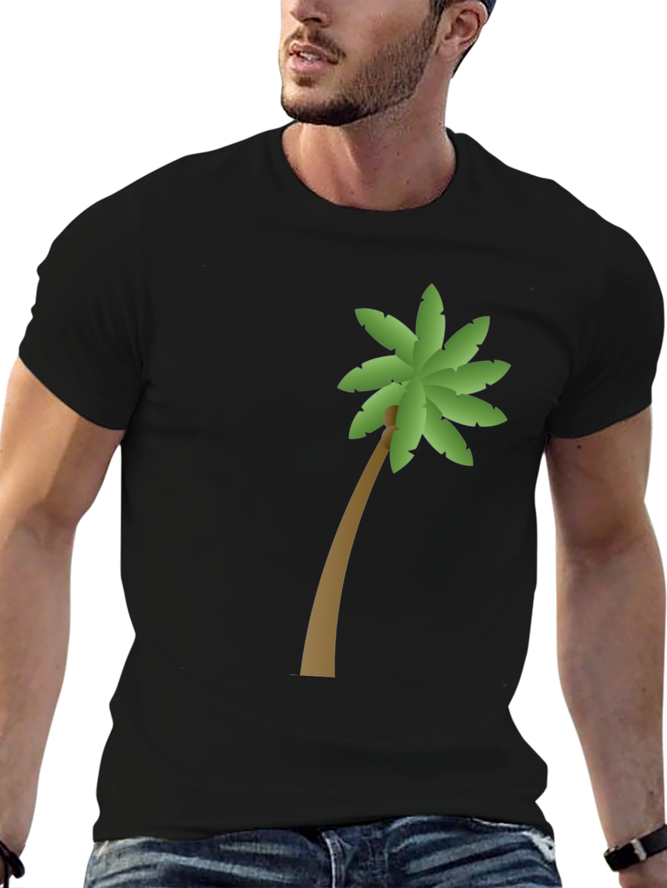 Palm Tree Graphic Tee - Tropical Vibes