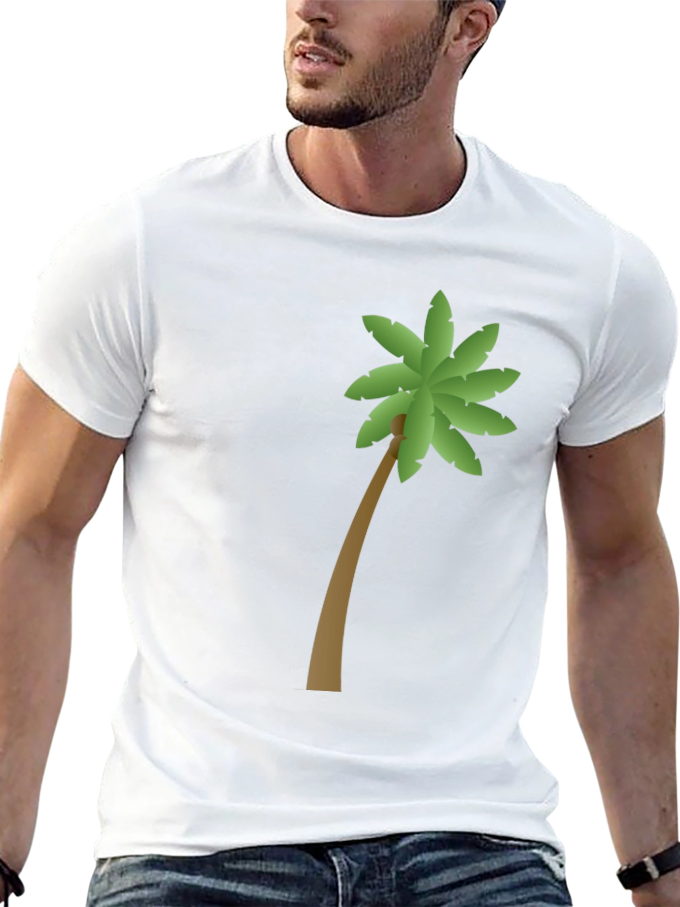 Palm Tree Graphic Tee - Tropical Vibes