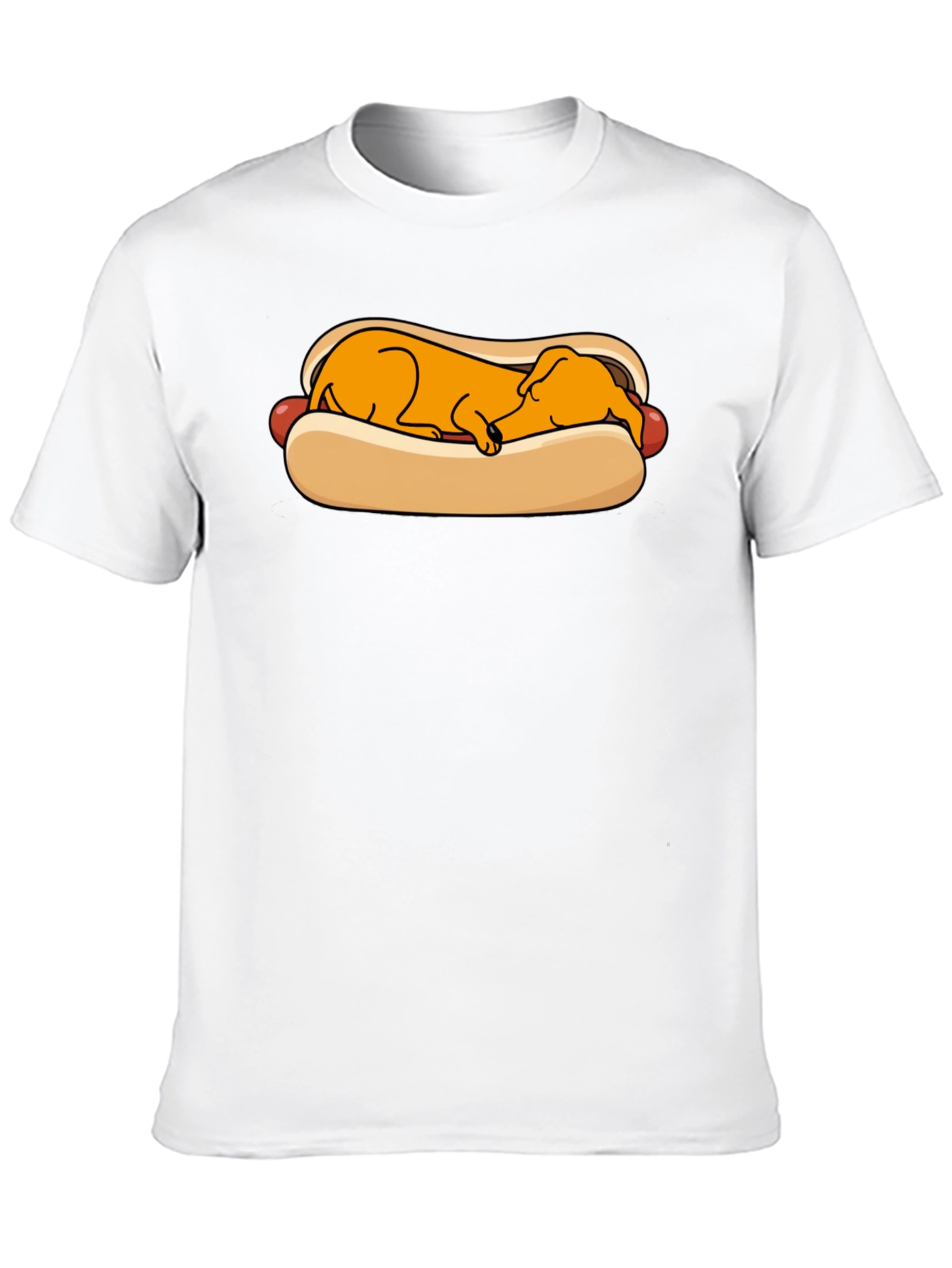 Funny Hot Dog Dachshund Graphic T-Shirt